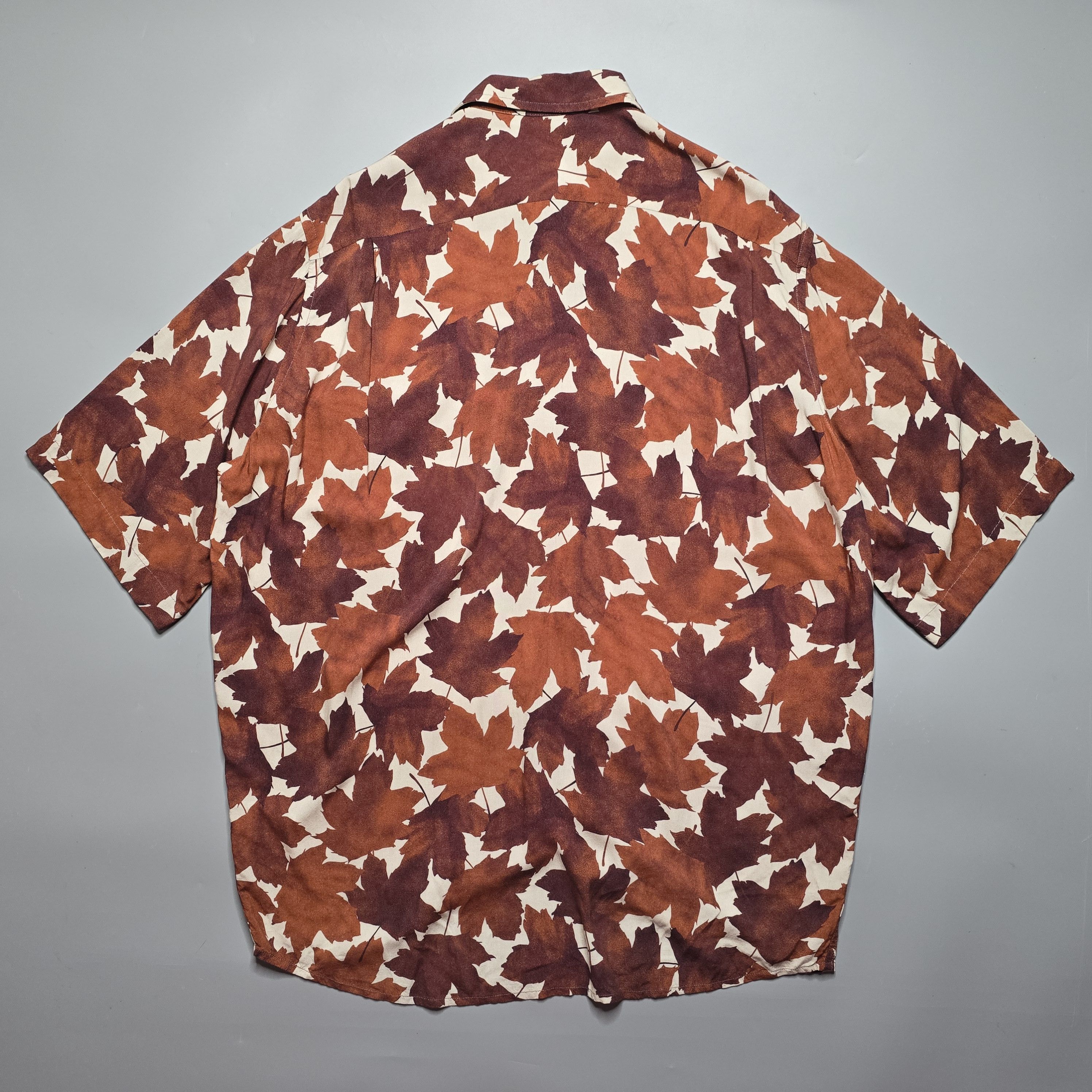 Acne Studios Acne Studios - Sandimper Maple Leaf Print Shirt Size US L / EU 52-54 / 3 - 2 Thumbnail