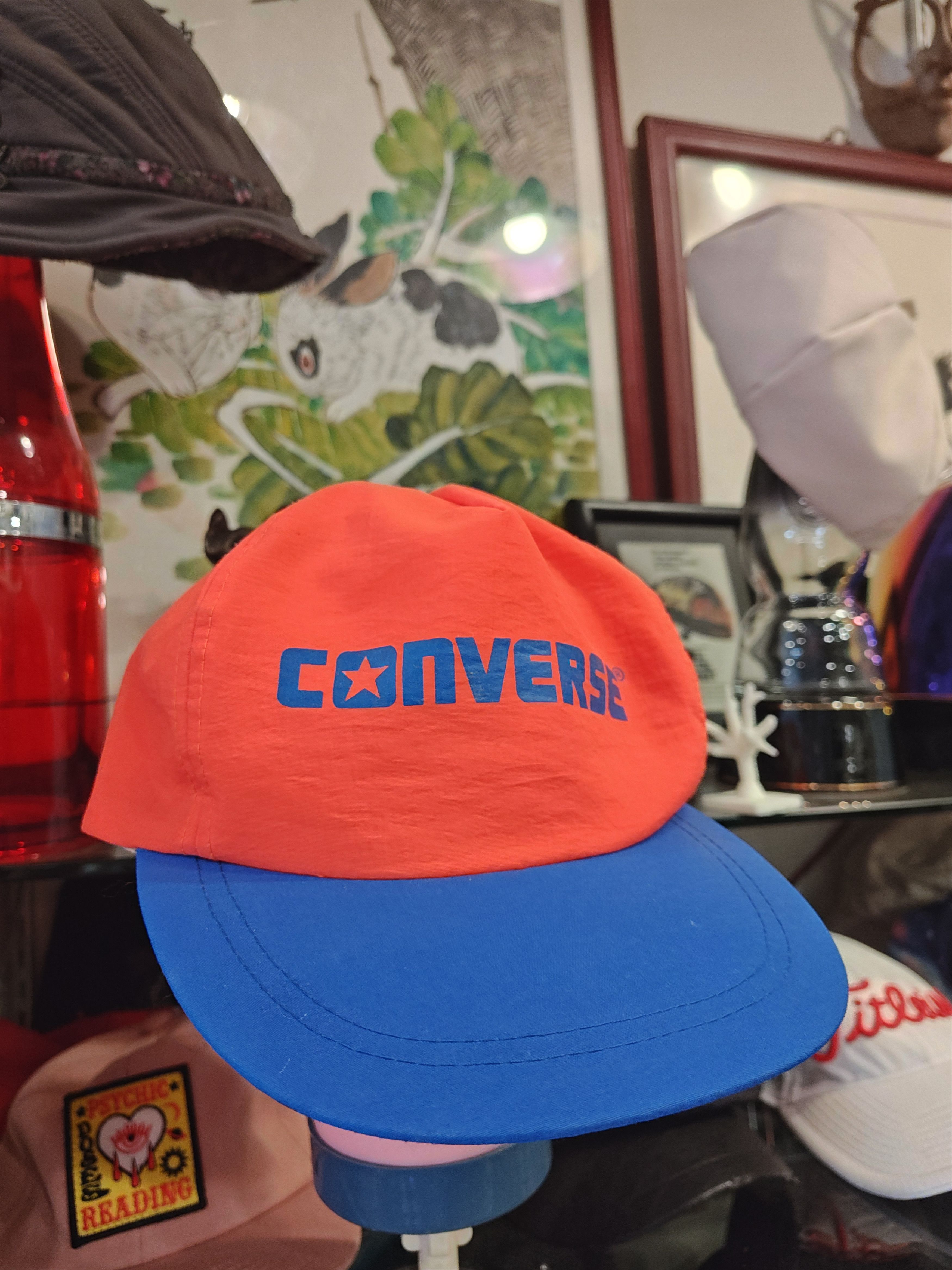 Converse Orange and blue Converse hat. Neon sexy retro vintage Size ONE SIZE - 1 Thumbnail