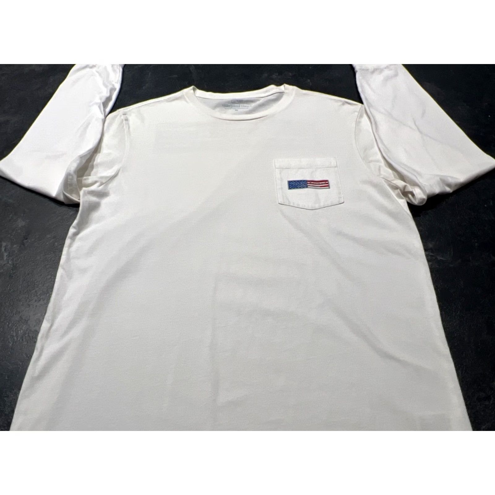Vineyard Vines Vineyard Vines Long-Sleeve Box Pocket T-Shirt M Men White - M Womens? No, Men. Size US M / EU 48-50 / 2 - 2 Thumbnail