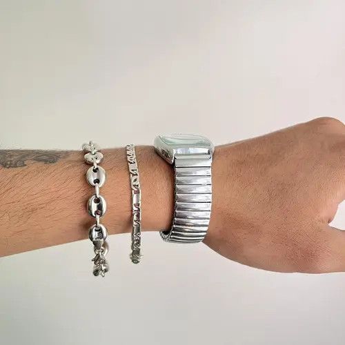 Jewelry 2000s vintage style stainless steel quartz luxury watch Size ONE SIZE - 3 Thumbnail