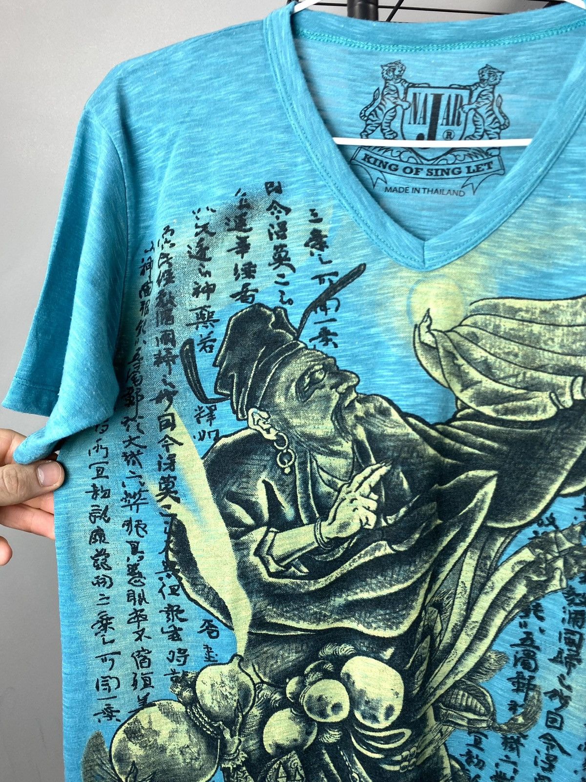 Vintage Vintage Tattoo Surf Ed Hardy Style Hieroglyph T Shirt Size US M / EU 48-50 / 2 - 3 Thumbnail