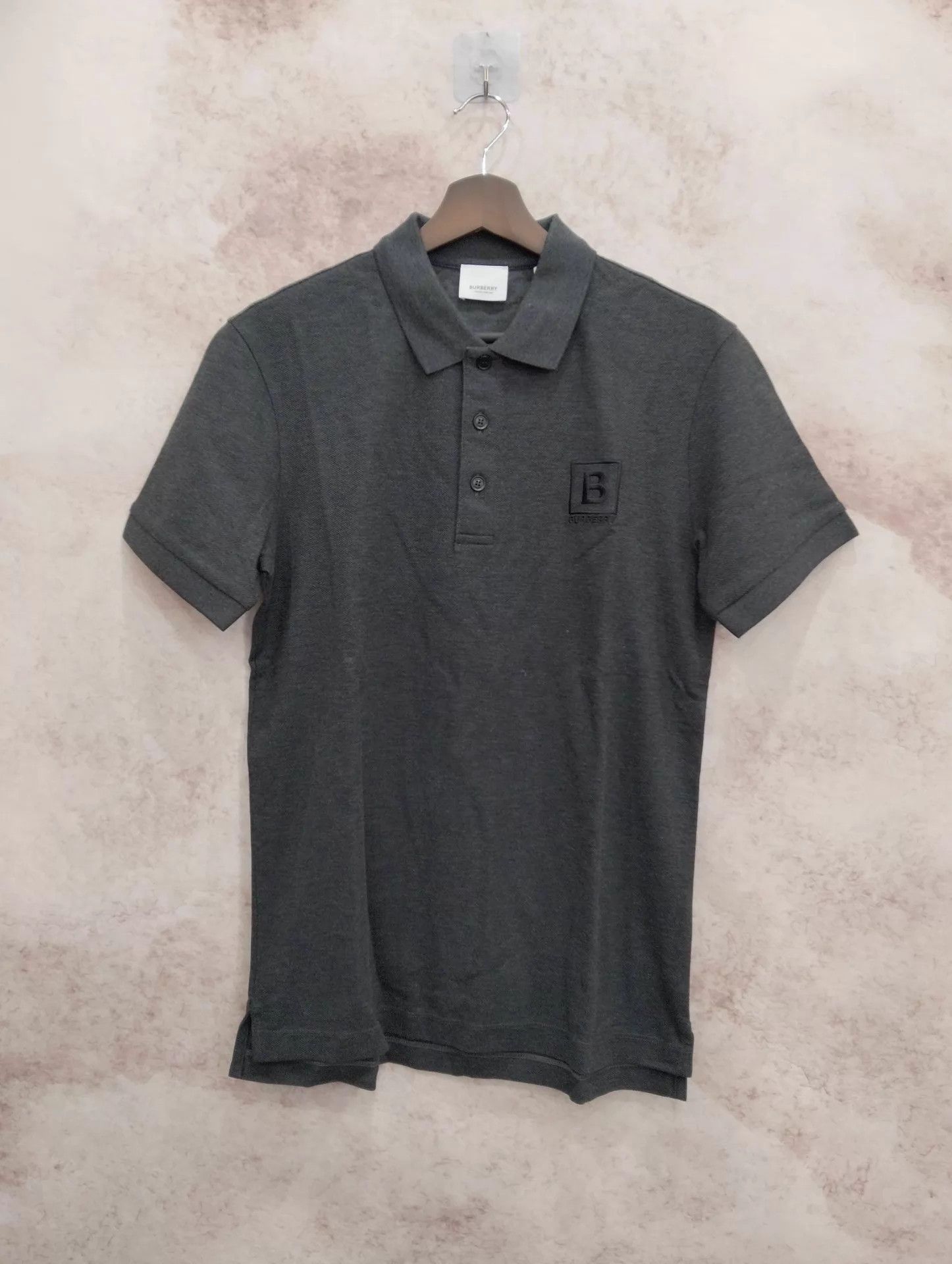 Burberry Burberry B Box Embroidered Dark Gray S Polo Shirt Size US S / EU 44-46 / 1 - 1 Thumbnail