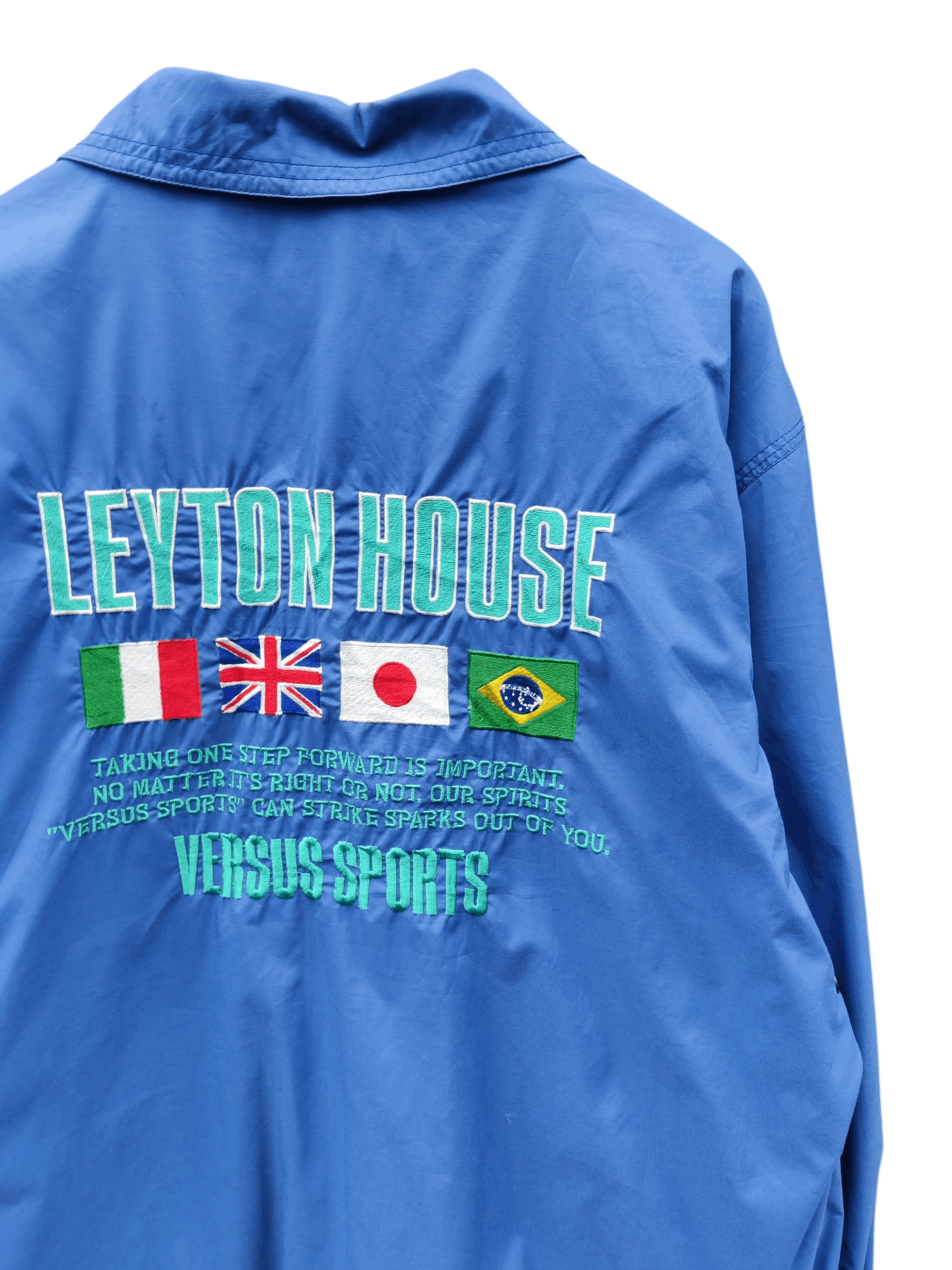 Japanese Brand Vintage Leyton House Racing Team Big Logo Jacket Size US L / EU 52-54 / 3 - 2 Thumbnail