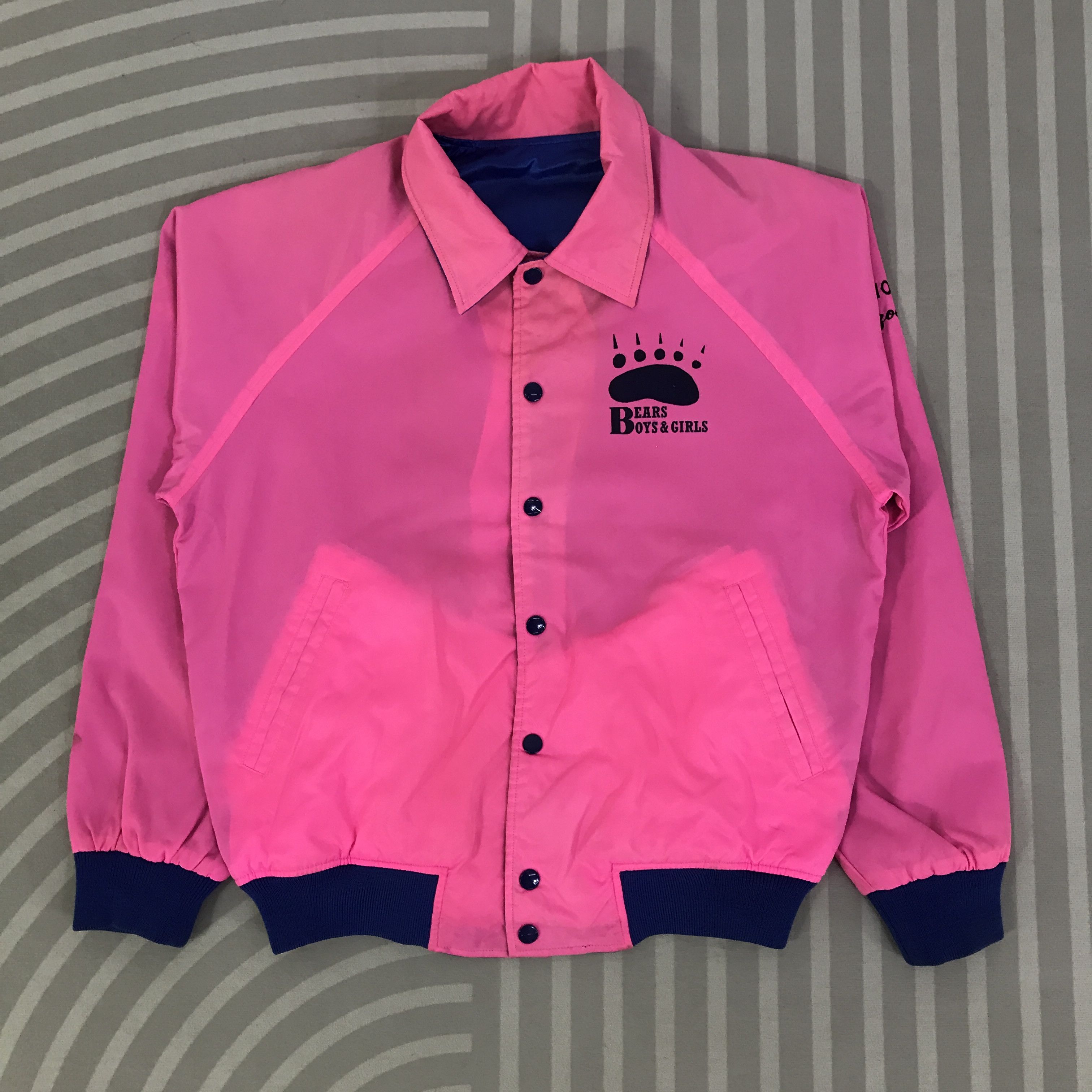 Japanese Brand Village stone Bears Boys & Girls Bombers Jacket K115B5 Size US L / EU 52-54 / 3 - 3 Thumbnail
