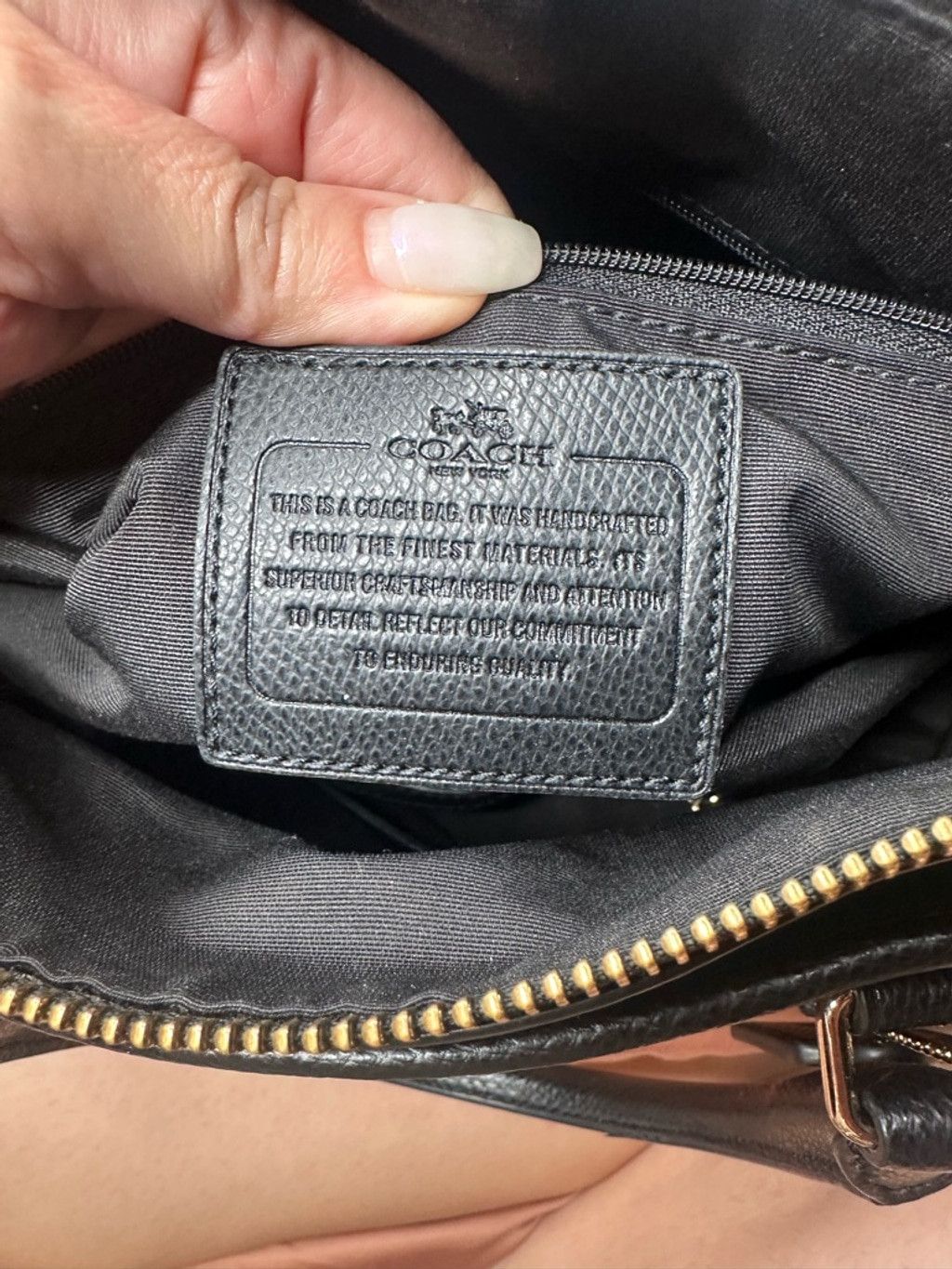 Coach COACH MORGAN SATCHEL SIGNATURE Black Brown CC Logo Purse EUC Size ONE SIZE - 4 Thumbnail