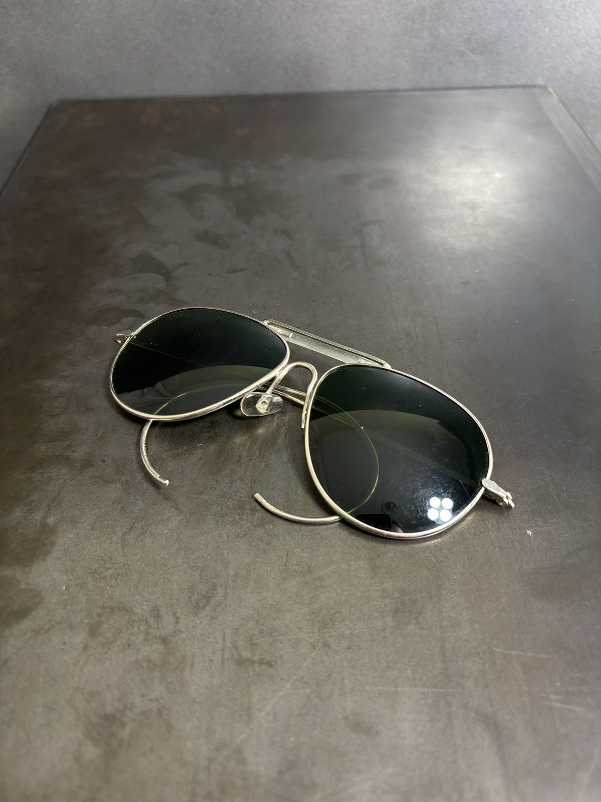 RayBan × Vintage Vintage Aviator Sunglasses Hooked Metal Glacier 60s 70s 80s Size ONE SIZE - 4 Thumbnail