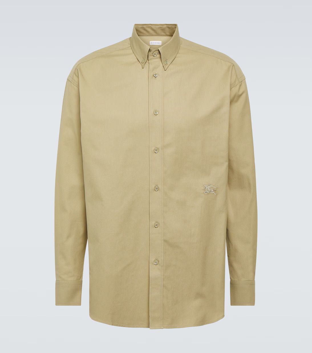 Burberry o1y0426 Solid Color Shirt in Beige Size US M / EU 48-50 / 2 - 1 Thumbnail