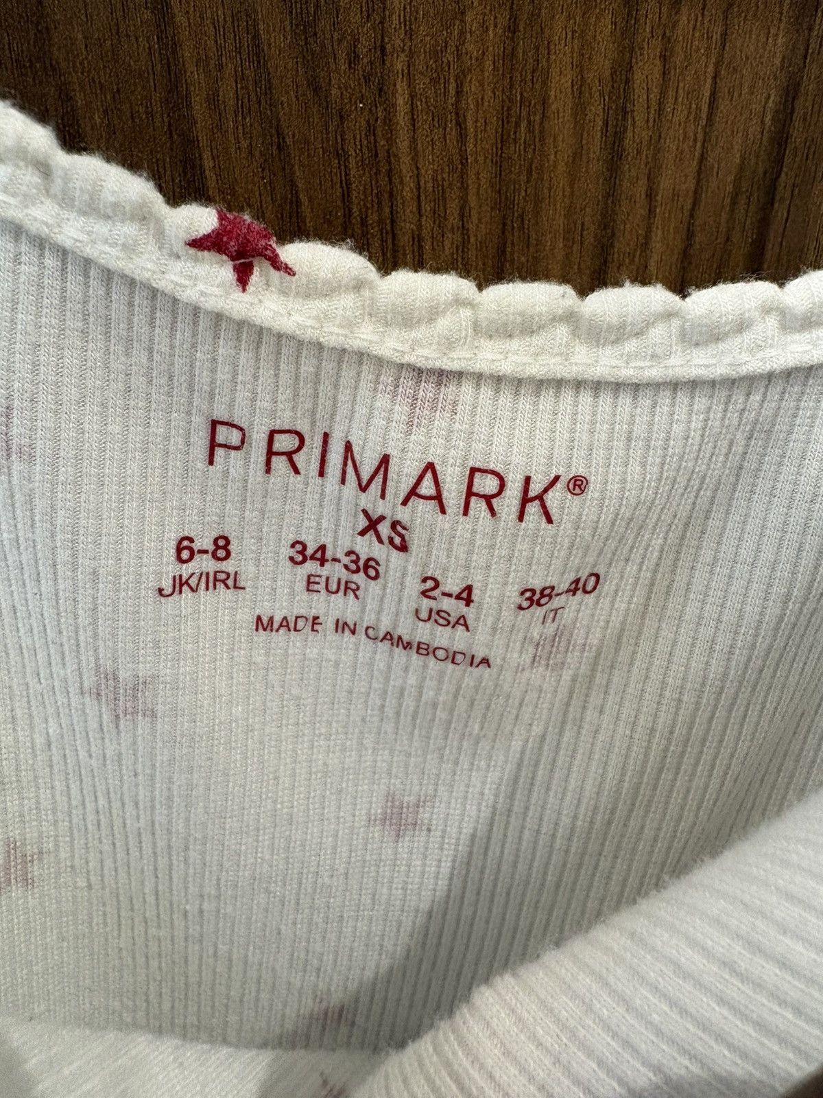 Primark XS White tank with stars Size XS / US 0-2 / IT 36-38 - 3 Thumbnail