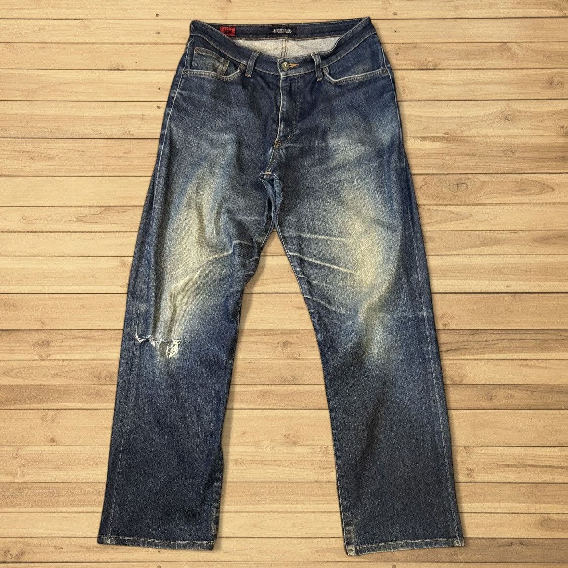 Seditionaries 🔥🇯🇵 Japanese Edwin 503 Flex Distressed Denim Size US 34 / EU 50 - 1 Thumbnail