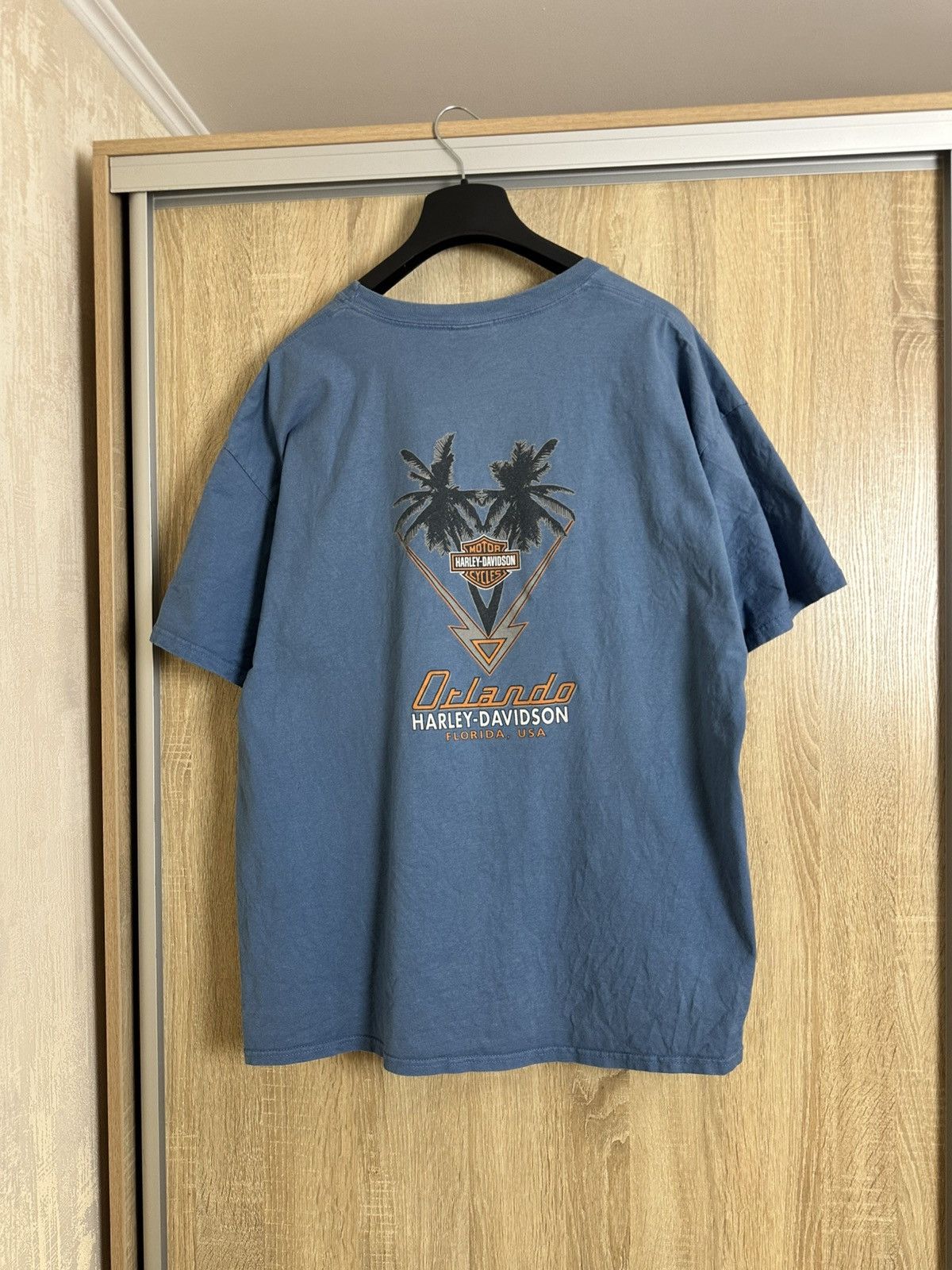 Harley Davidson 🔥 Harley Davidson Florida USA Hot Girl Vintage T Shirt 3D Size US XL / EU 56 / 4 - 5 Thumbnail