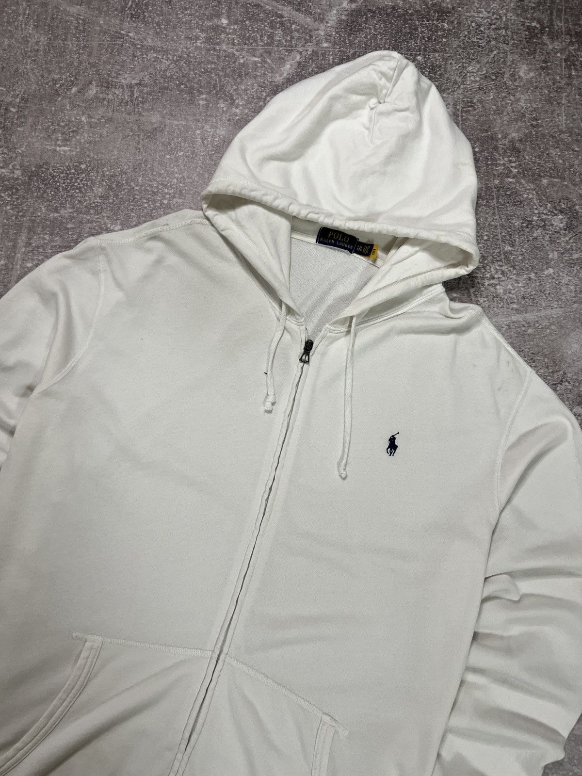Polo Ralph Lauren Vintage Polo Ralph Lauren Zip Up Hoodie Drip Size US XXL / EU 58 / 5 - 2 Thumbnail
