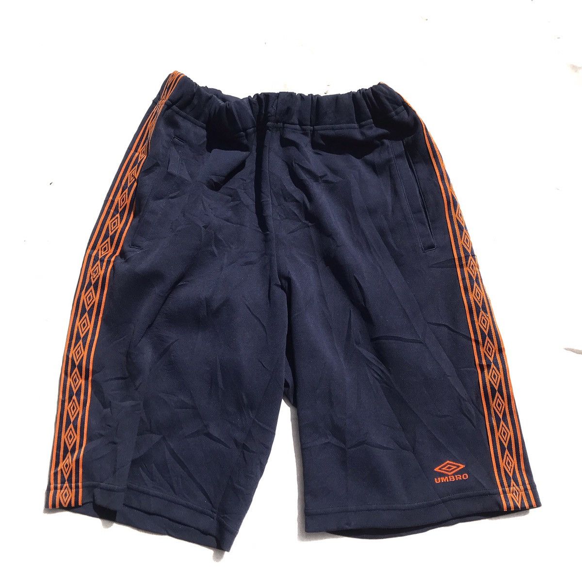Umbro × Vintage Umbro Short Pants Taped Trackpants Full Taped Size M-L Navy Size US 34 / EU 50 - 3 Thumbnail