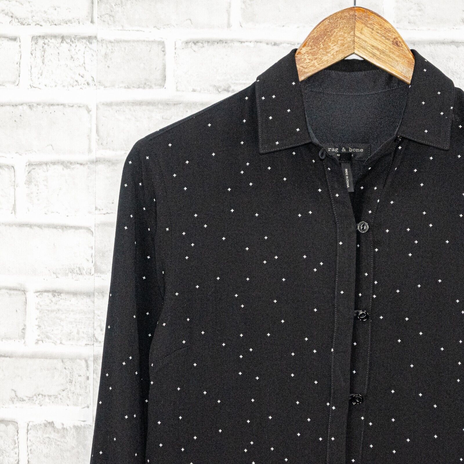 Rag & Bone Rag & Bone Women's pullover Blouse Black Print Size XS Size XS / US 0-2 / IT 36-38 - 8 Thumbnail