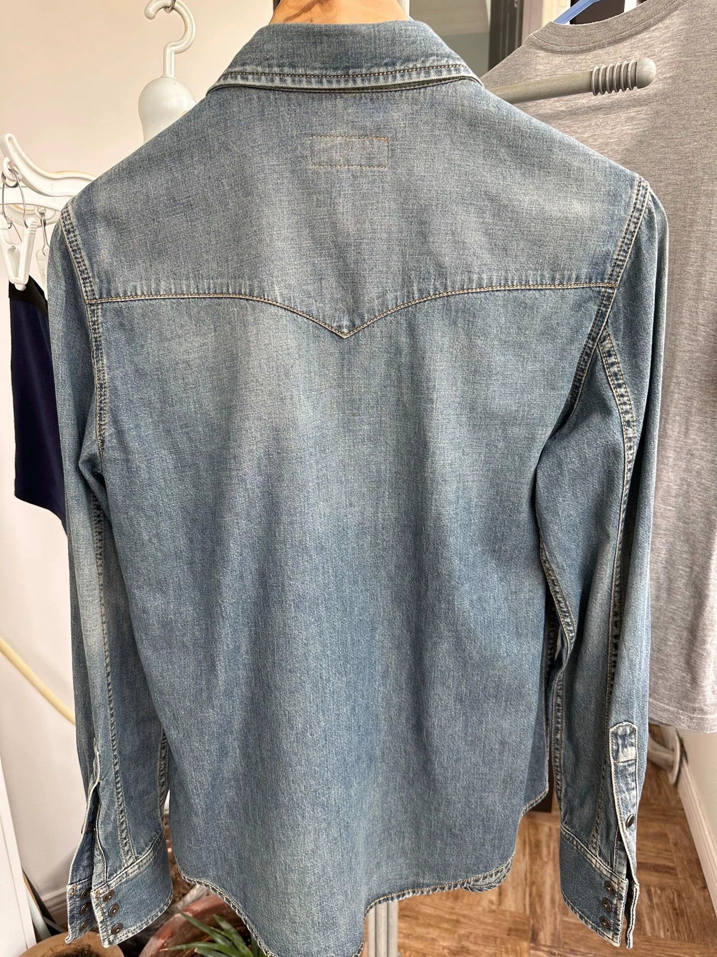 Saint Laurent Paris Saint Laurent Paris Men's denim shirt-2505 Size US M / EU 48-50 / 2 - 2 Thumbnail