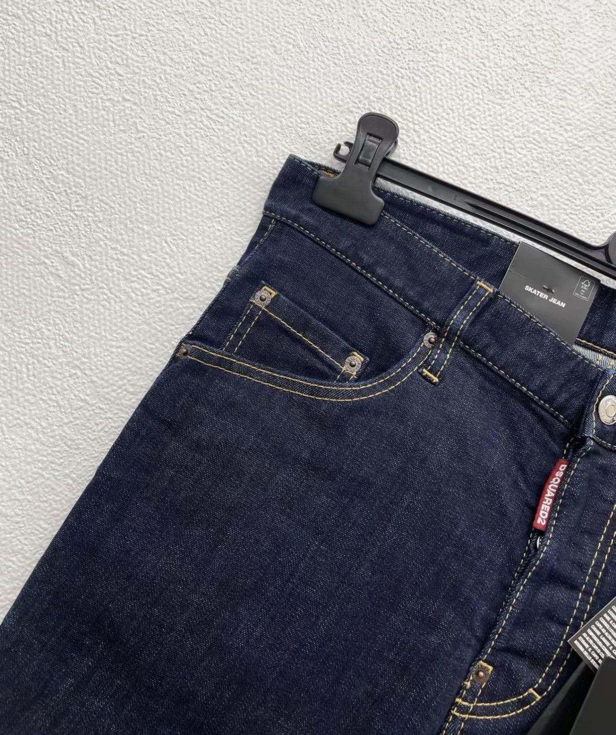 Dsquared2 DSQUARED2 D2 Stretch Slim Fit Raw Denim Jeans J30 Size US 30 / EU 46 - 3 Thumbnail
