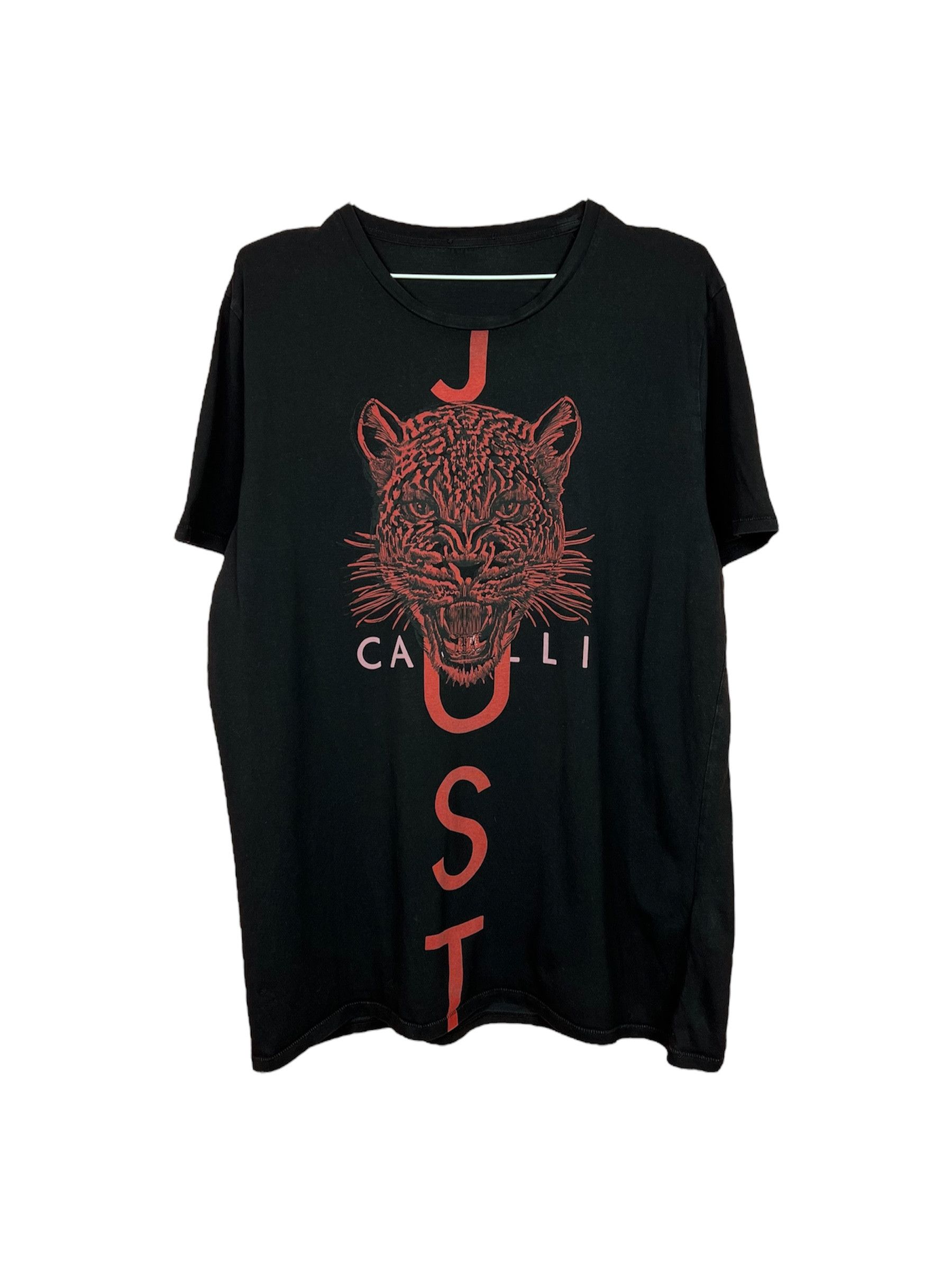Just Cavalli Just cavallli tiger pantera tee shirt luxury black Size US XL / EU 56 / 4 - 1 Thumbnail