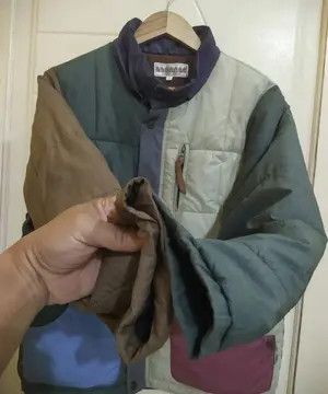 Japanese Brand Corisco Japan Colourblock Quilted Jacket Size US M / EU 48-50 / 2 - 4 Thumbnail