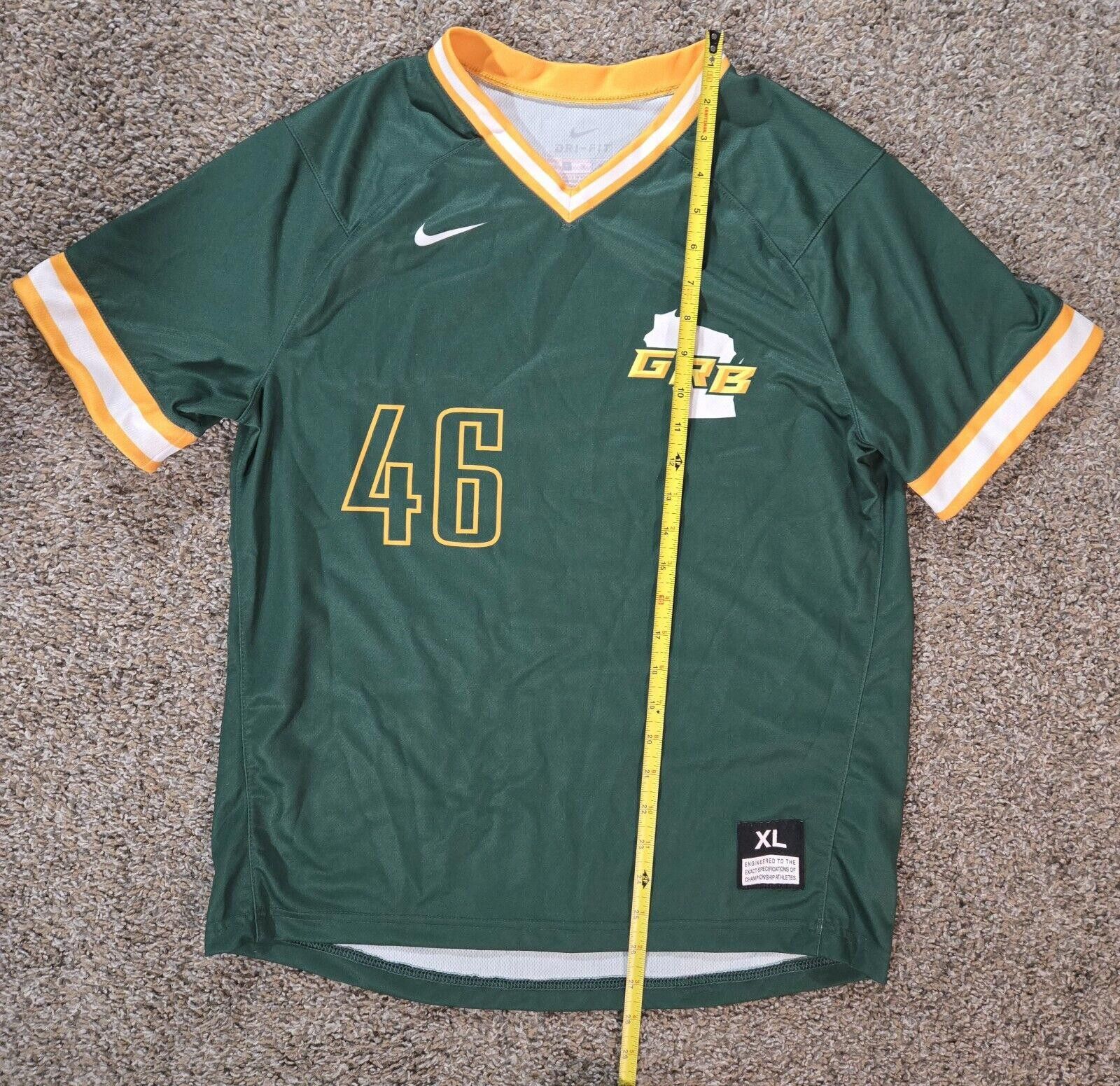 Nike Nike Dri-Fit Wisconsin GRB Baseball Jersey #46 Size XL Size US XL / EU 56 / 4 - 4 Thumbnail