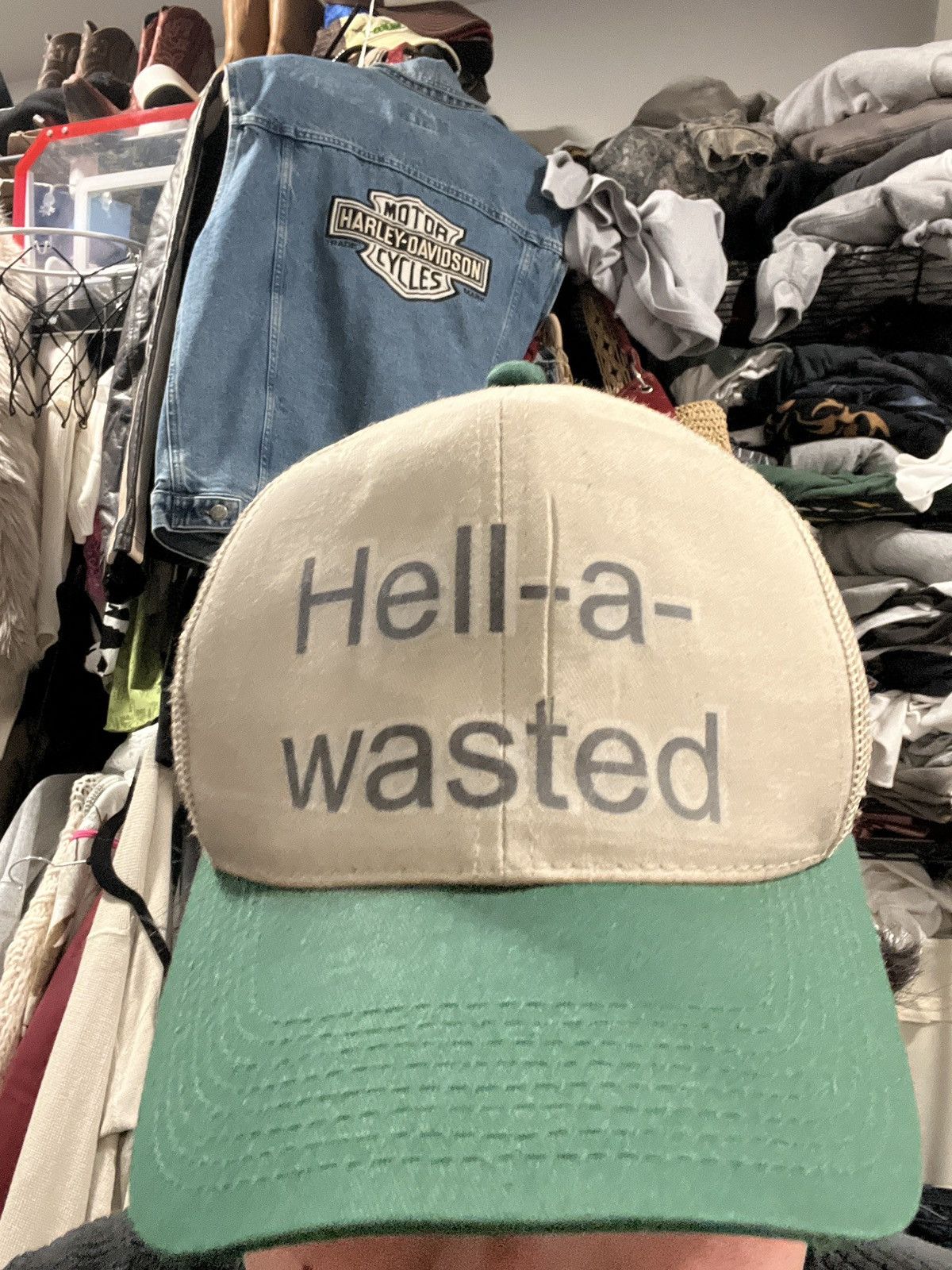 Other Novelty “Hell-a-wasted” Trucker Hat Size ONE SIZE - 6 Thumbnail