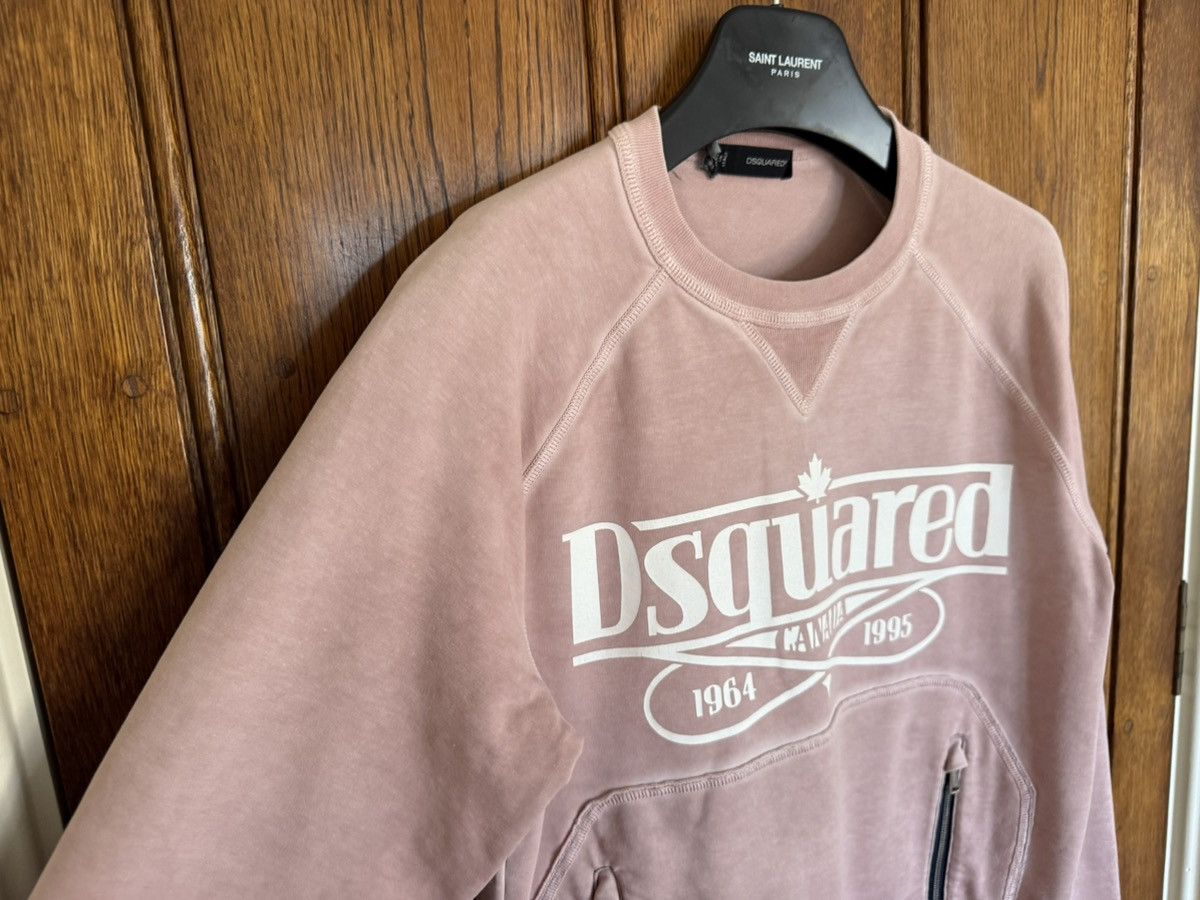 Dsquared2 SS11 Dsquared2 pink logo zip crewneck sweater S Size US S / EU 44-46 / 1 - 9 Thumbnail
