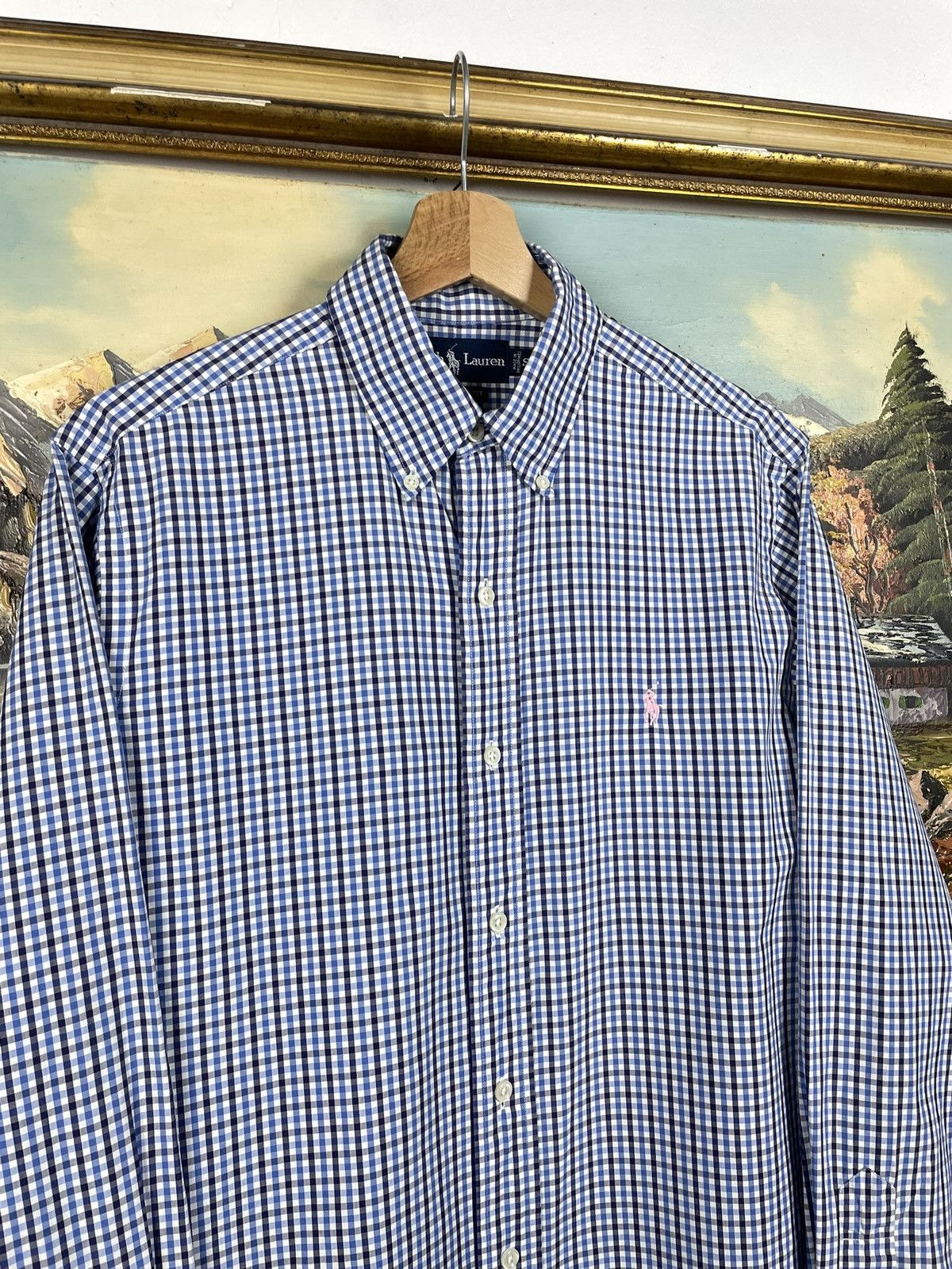 Polo Ralph Lauren Polo Ralph Lauren Blue Checkered Shirt Old Money Luxury Size US M / EU 48-50 / 2 - 5 Thumbnail