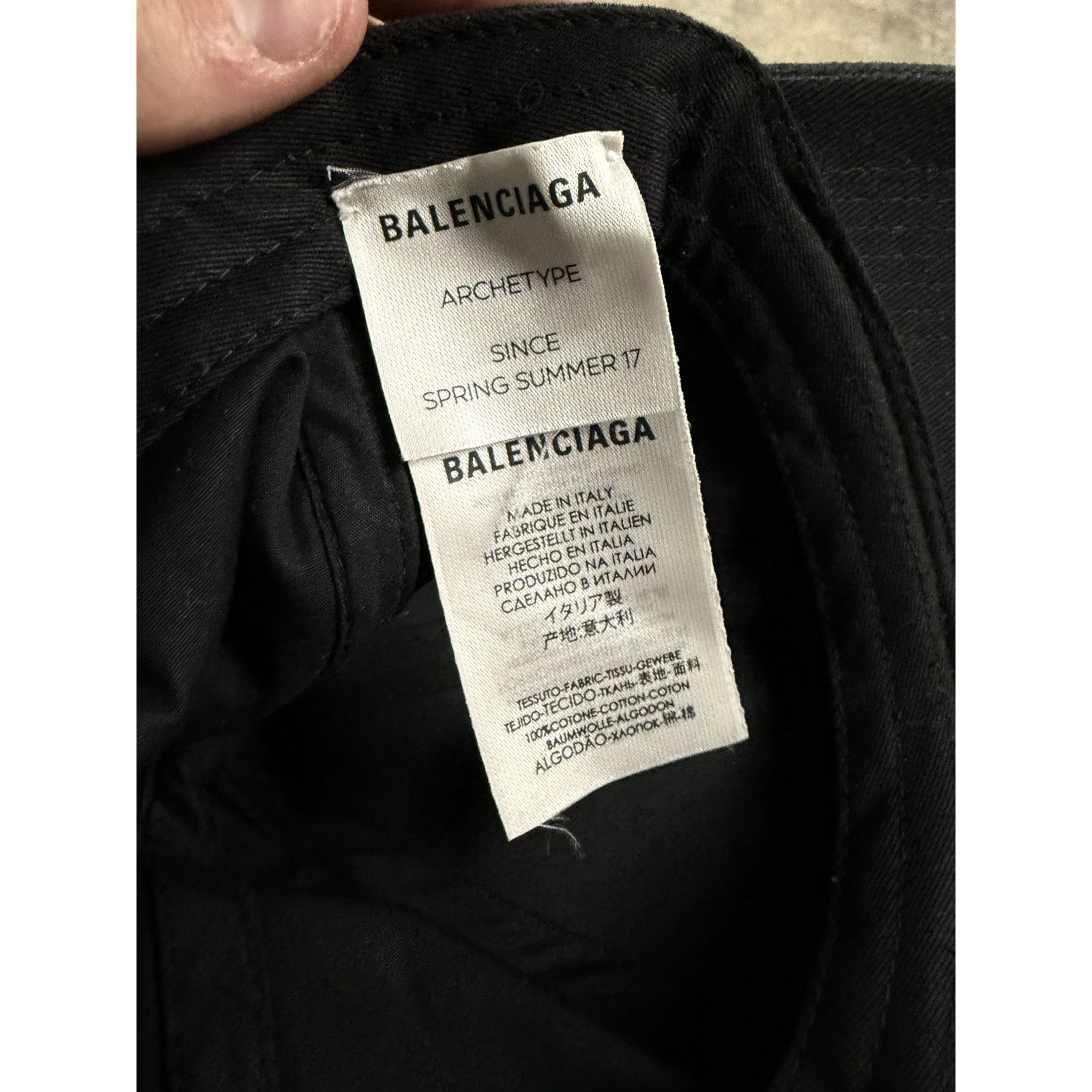 Balenciaga Balenciaga Cap Black White Used Large Size ONE SIZE - 2 Thumbnail