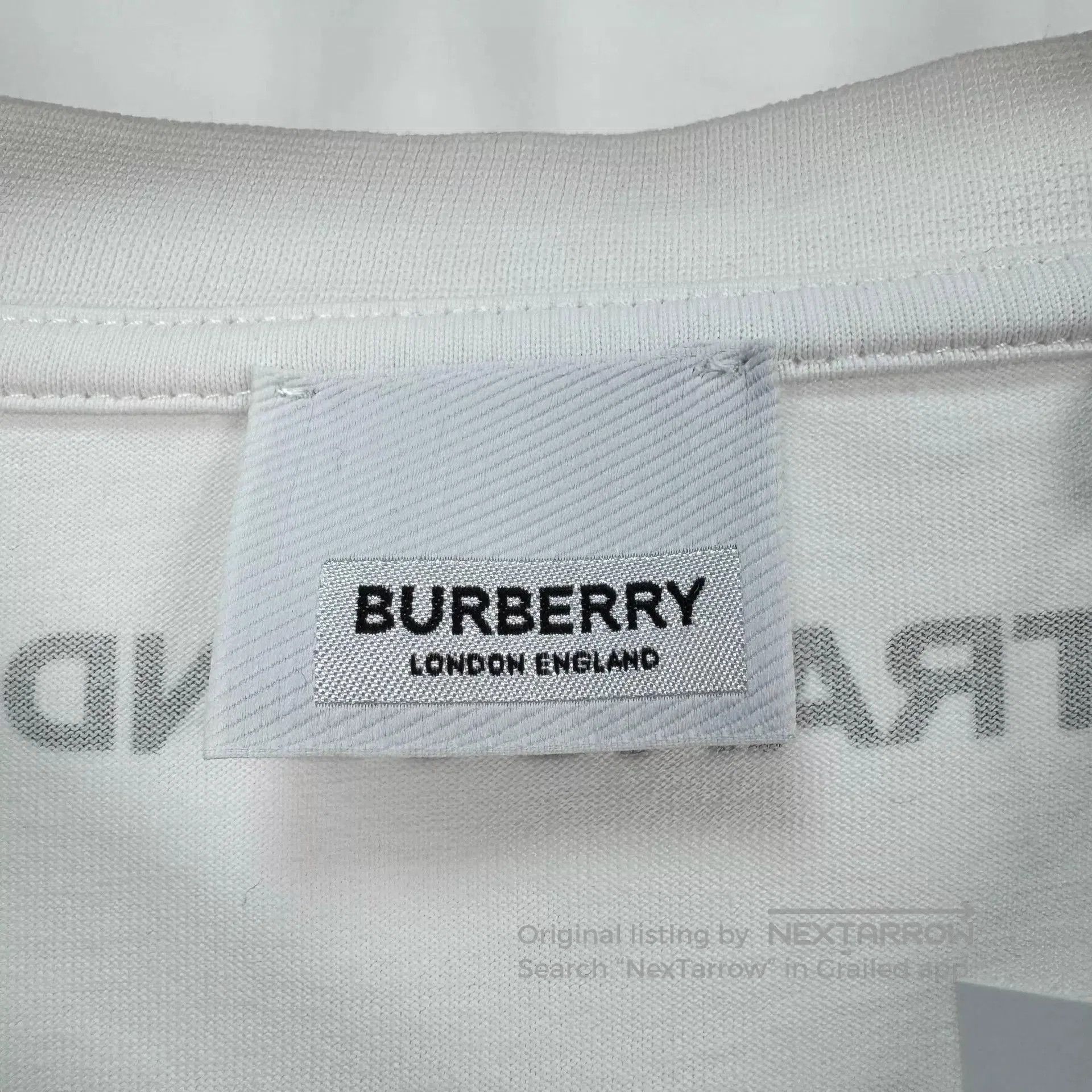 Burberry White Graphic Short Sleeve T-Shirt. Size US M / EU 48-50 / 2 - 5 Thumbnail