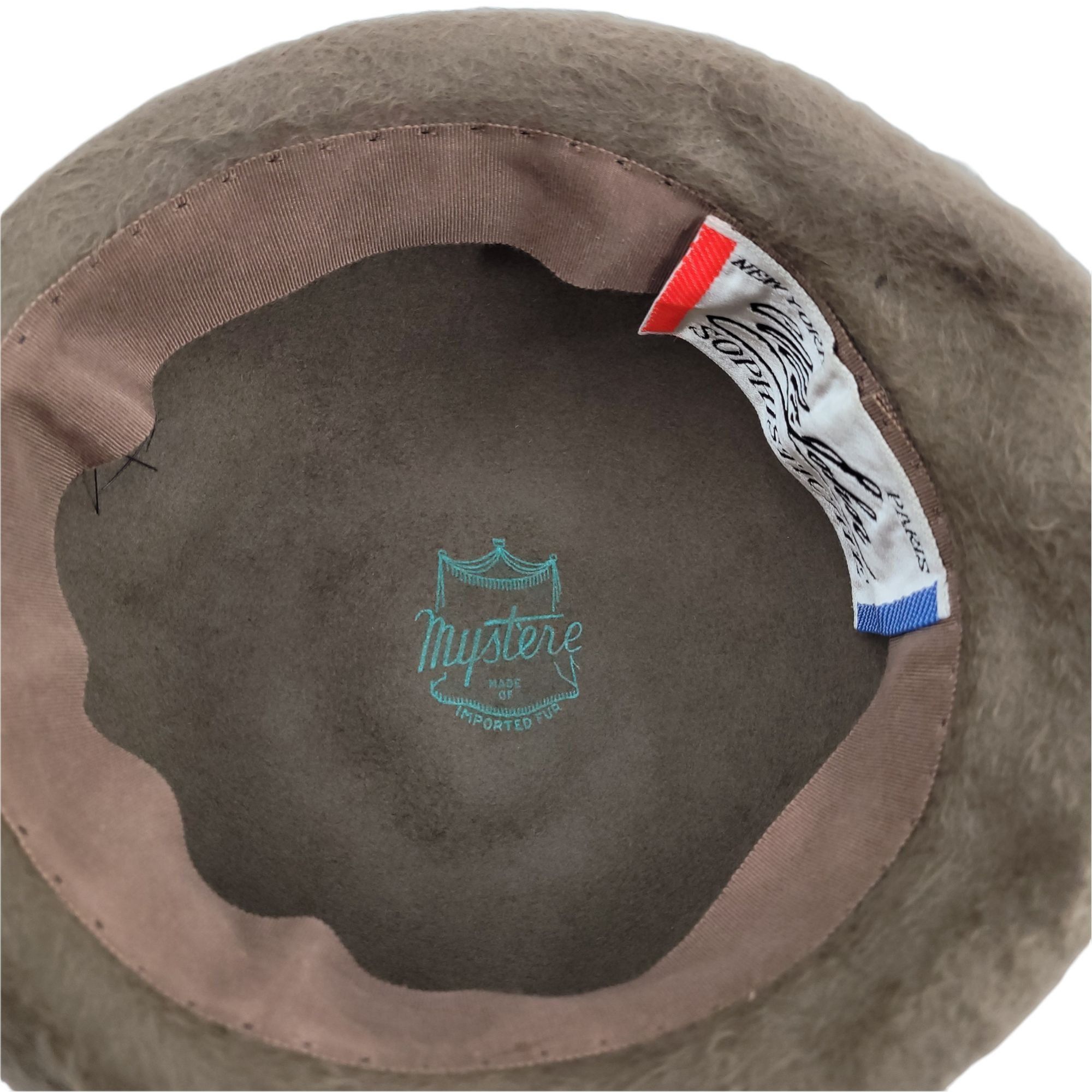 Vintage 60's Mr. John Sophisticate Mystere Brown Fuzzy Cloche Hat Fa Size ONE SIZE - 6 Thumbnail