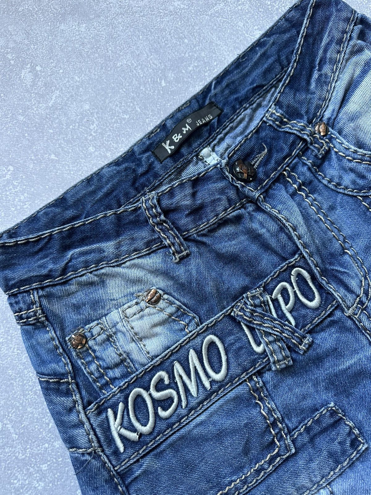 Japanese Brand × Vintage Jeans Kosmo-Lupo Y2K Japanese Style size 29 Vintage Crazy Size US 29 - 6 Thumbnail