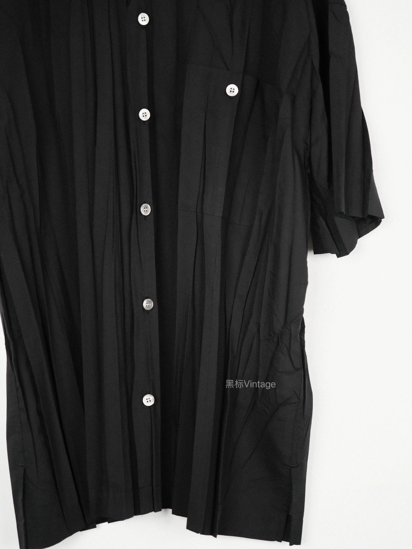 Issey Miyake Issey Miyake 99ss Pleated MOP Buttons Short Sleeve Shirt Size US L / EU 52-54 / 3 - 5 Thumbnail