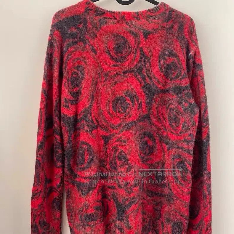 Dries Van Noten Dries Van Noten Mohair Blend Knit Rose Sweater Size XS / US 0-2 / IT 36-38 - 5 Thumbnail