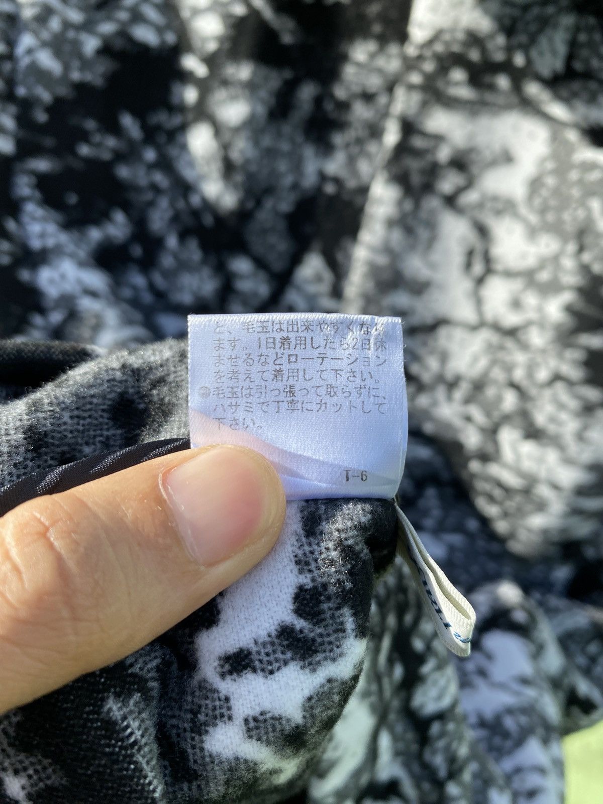 Japanese Brand Raymayers Fabric From ITALY Monochrome Jacket Zip Hoodie Size US M / EU 48-50 / 2 - 18 Thumbnail