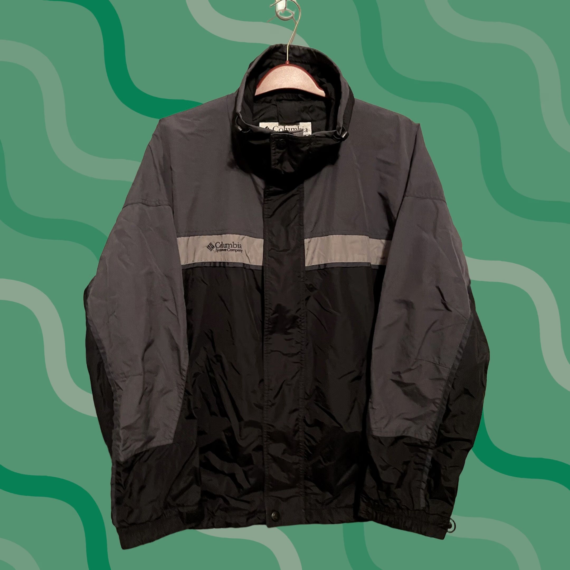 Vintage VINTAGE Columbia Interchange Bugaboo Jacket Black Grey Men's L Windbreaker Size US L / EU 52-54 / 3 - 1 Thumbnail