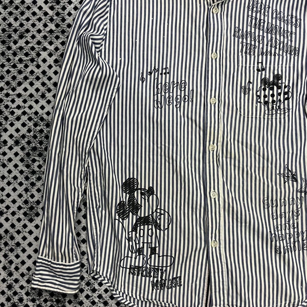Disney 💥Disney Japan Mickey Mouse Stencils Printed Punk Selvedge Size US M / EU 48-50 / 2 - 3 Thumbnail