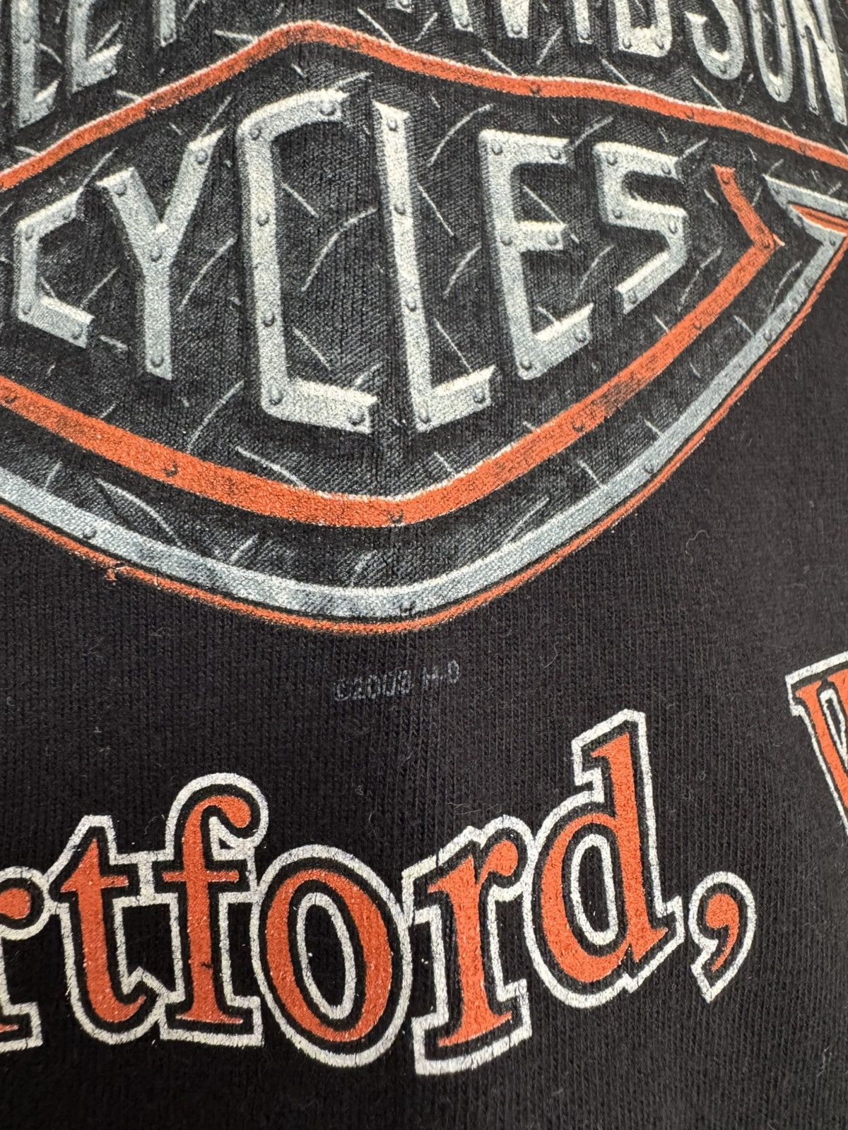 Harley Davidson Vintage Harley Davidson 2008 Fire Skull T-shirt Rare Tee Size US M / EU 48-50 / 2 - 10 Thumbnail