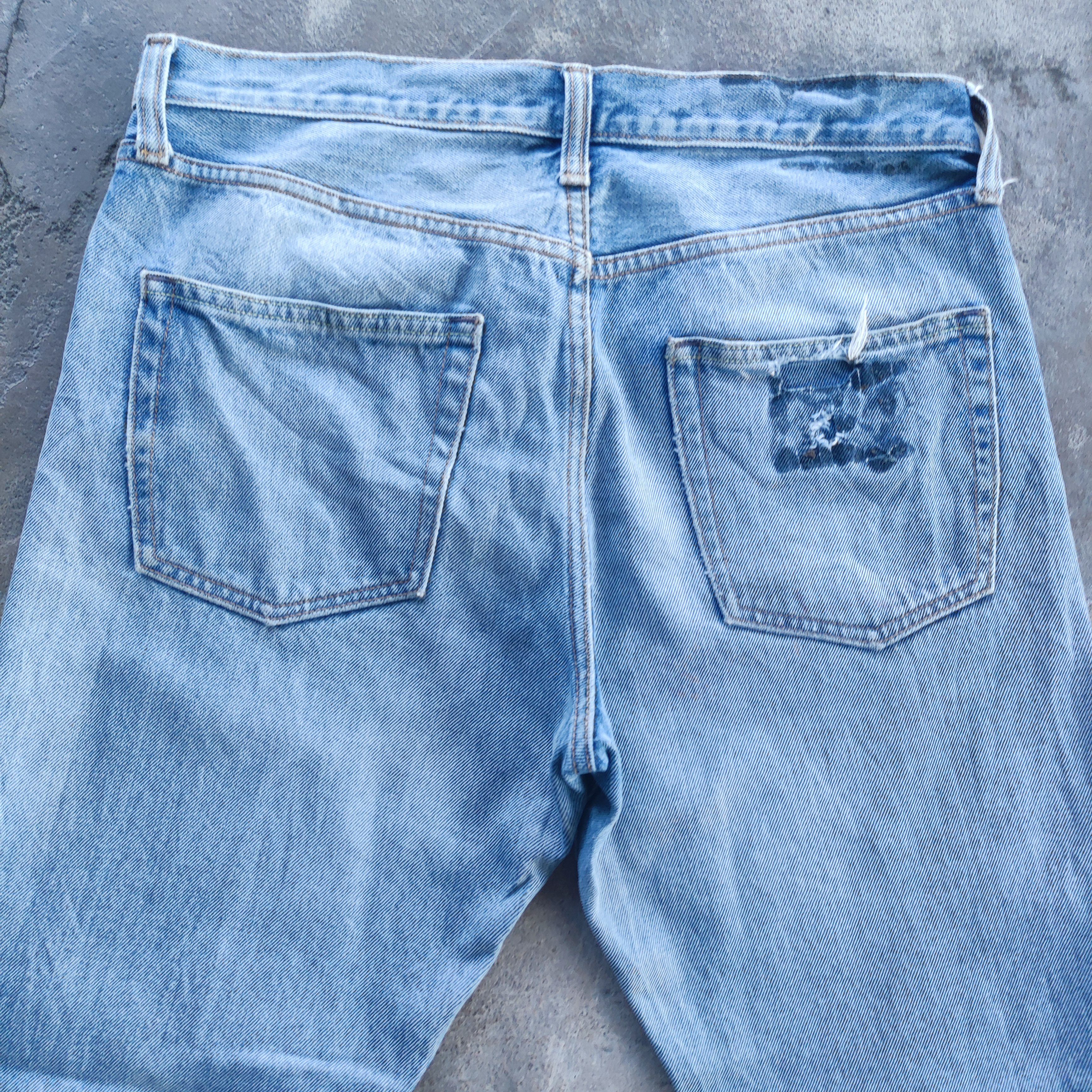 GU Vintage GU Brand Straight Jeans Faded Ripped Pants Size US 34 / EU 50 - 11 Thumbnail