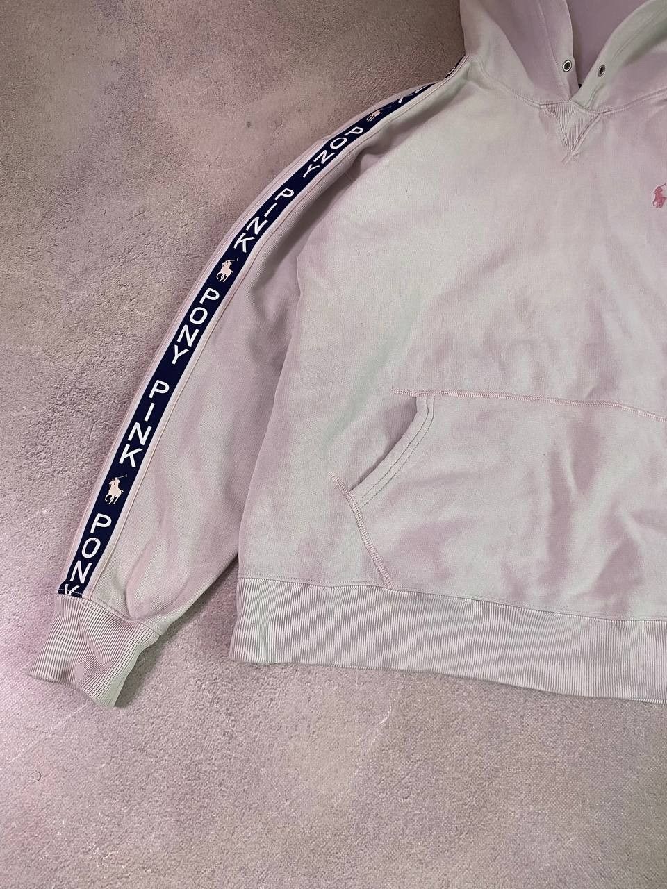 Polo Ralph Lauren × Vintage Polo Ralph Lauren Pink Pony distressed hoodie Size US L / EU 52-54 / 3 - 2 Thumbnail