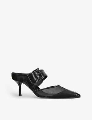 Alexander McQueen o1y0325 Mules in Black Size US 7.5 / IT 37.5 - 2 Thumbnail