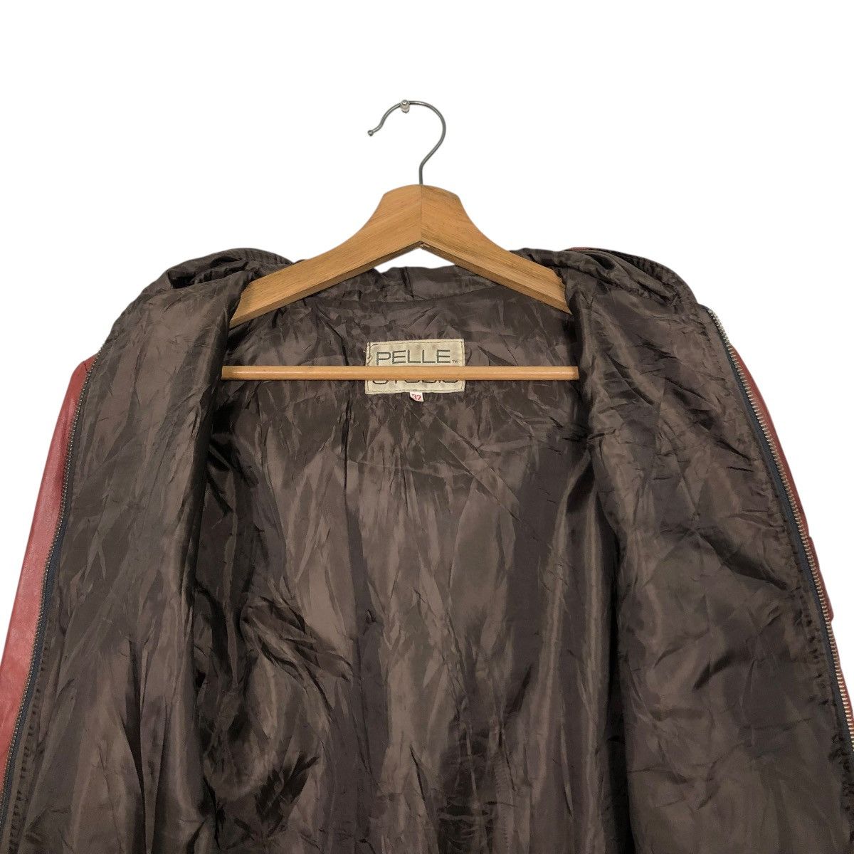 Pelle Pelle 🔥CROPPED BIKER LEATHER JACKET PELLE STUDIO Size US S / EU 44-46 / 1 - 17 Thumbnail