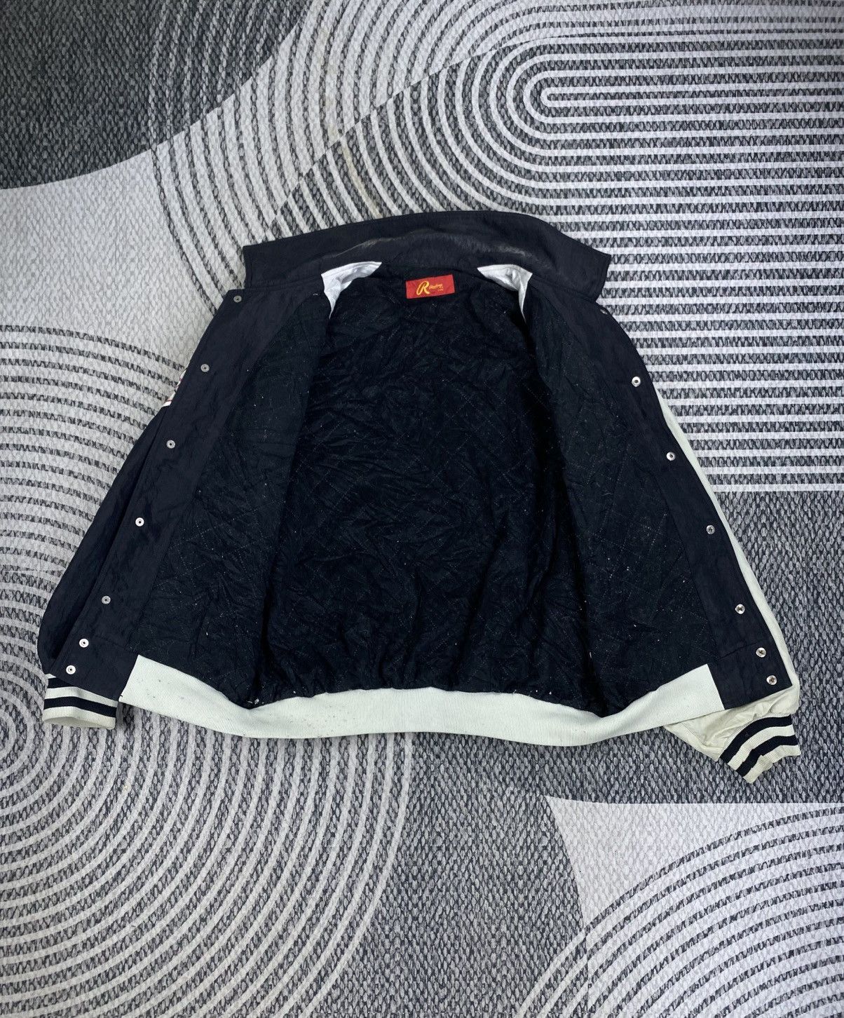 Asics Vtg Rawling By Asics Chiba Lotte Marines Varsity Jacket Size US XL / EU 56 / 4 - 6 Thumbnail