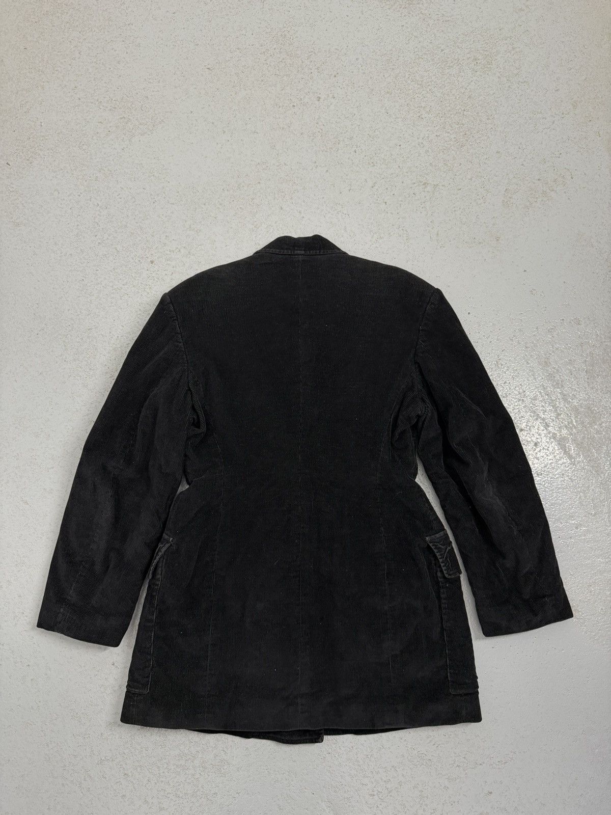Jean Paul Gaultier Vintage Jean Paul Gaultier Corduroy Double Breaster Coat Size M / US 6-8 / IT 42-44 - 15 Thumbnail