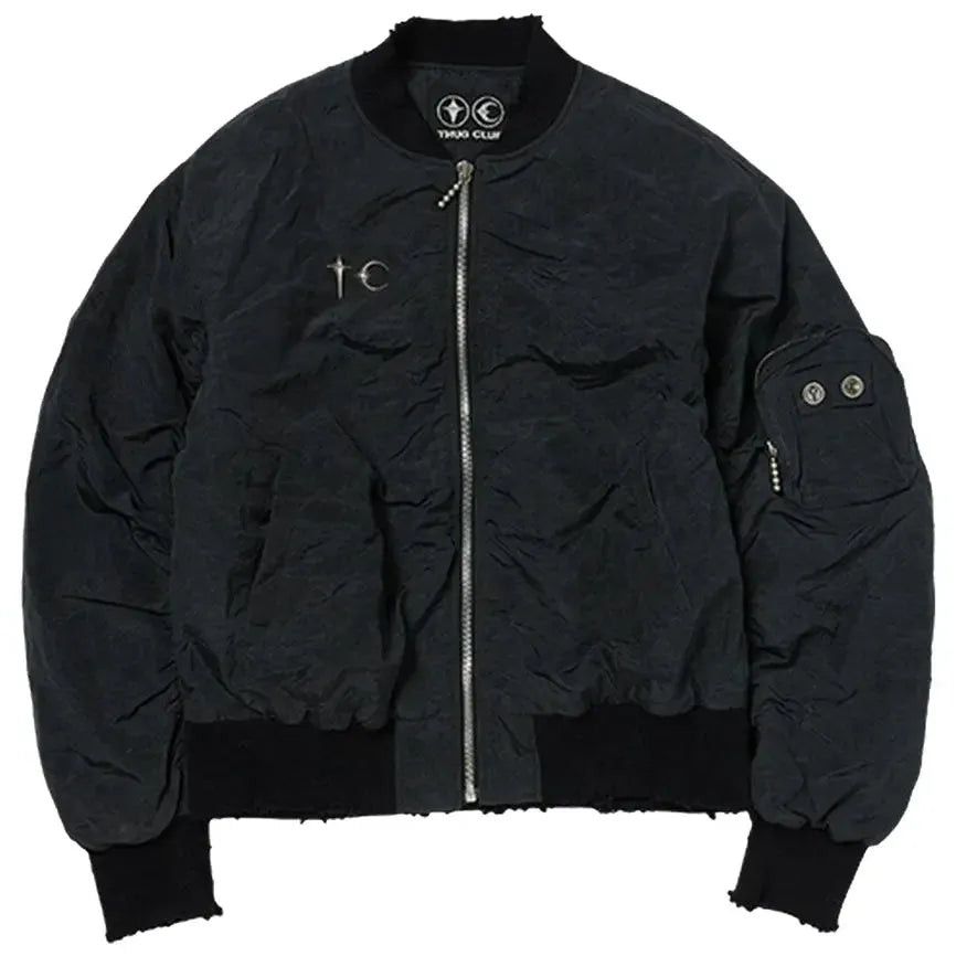 Thug Club Charlie Bomber Jacket Black Size US S / EU 44-46 / 1 - 1 Thumbnail
