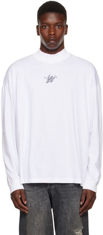 WE11DONE o1mris0824 Long Sleeve T-Shirt in White Size US S / EU 44-46 / 1 - 5 Thumbnail