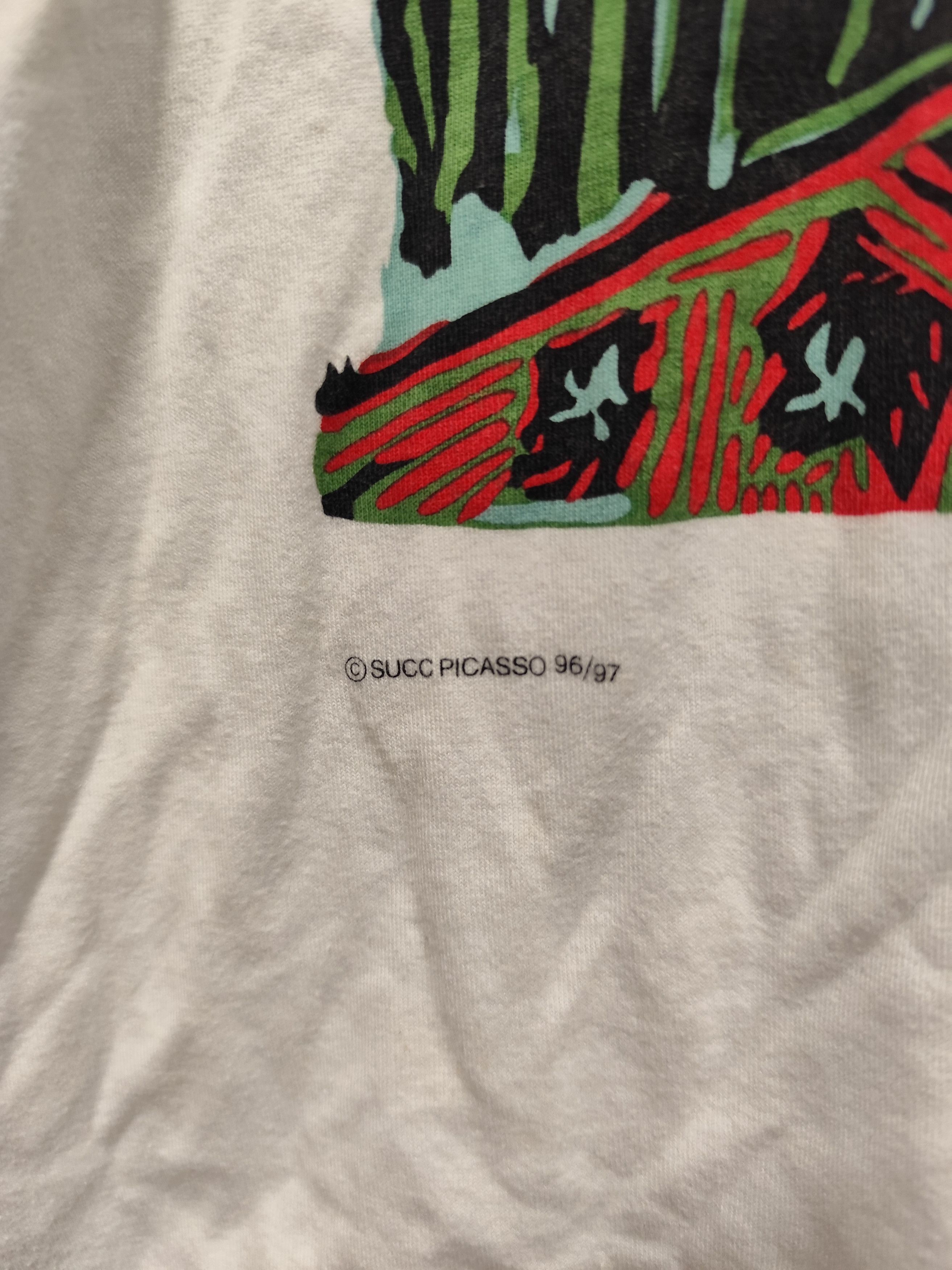 Art Comes First vintage 90s t shirt picasso Size US S / EU 44-46 / 1 - 2 Thumbnail