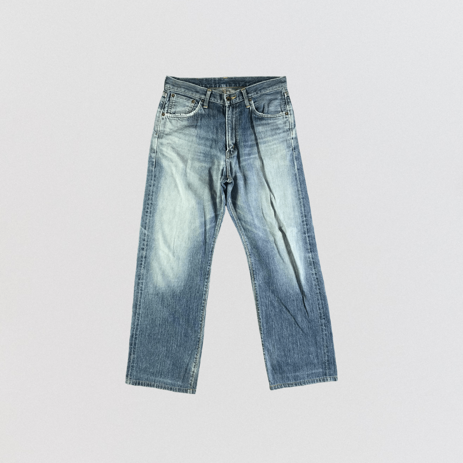 Edwin Vintage Blue Wash Edwin 505 Selvedge Jeans-JM3696 Size US 33 - 1 Thumbnail
