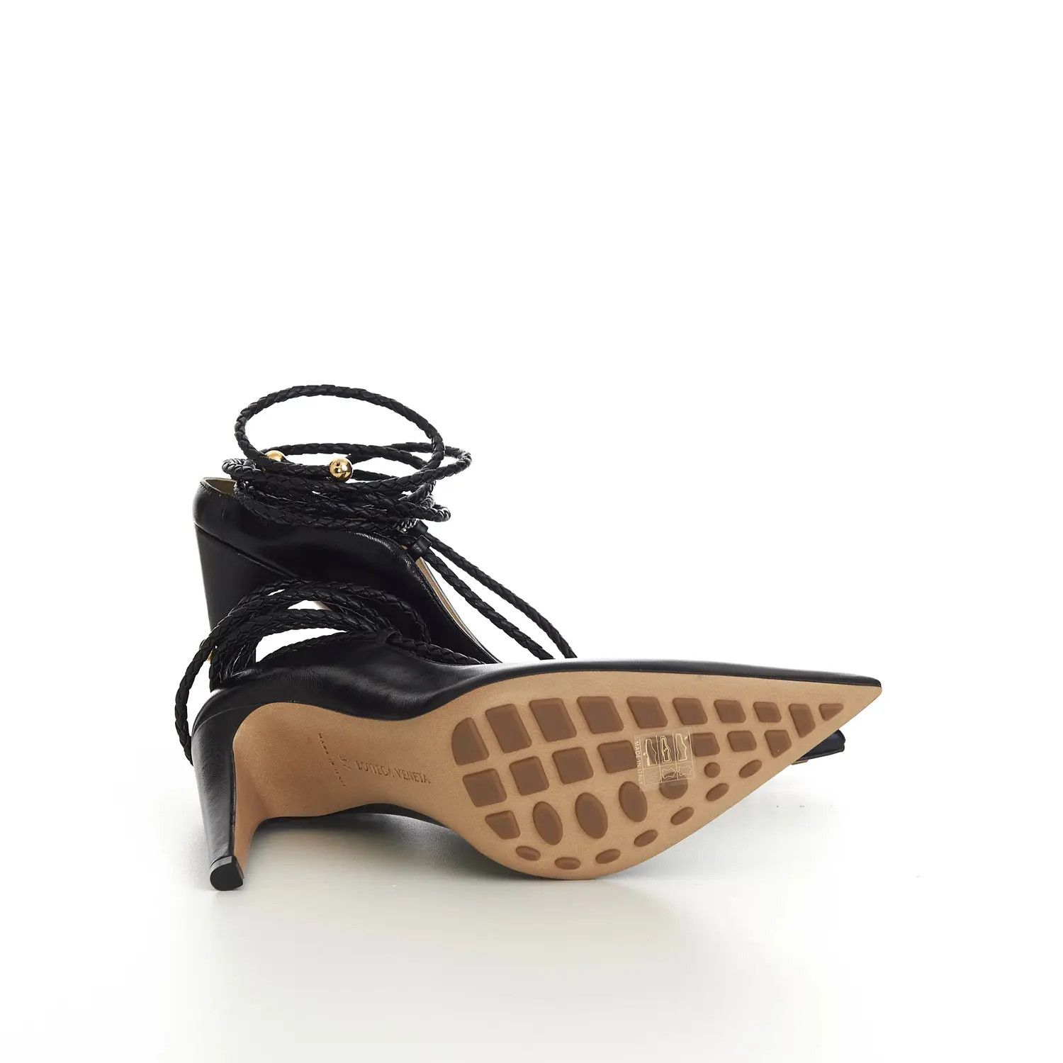 Bottega Veneta o1n1vont1224 Spritz Strap Pumps in Black Size US 9.5 / IT 39.5 - 8 Thumbnail