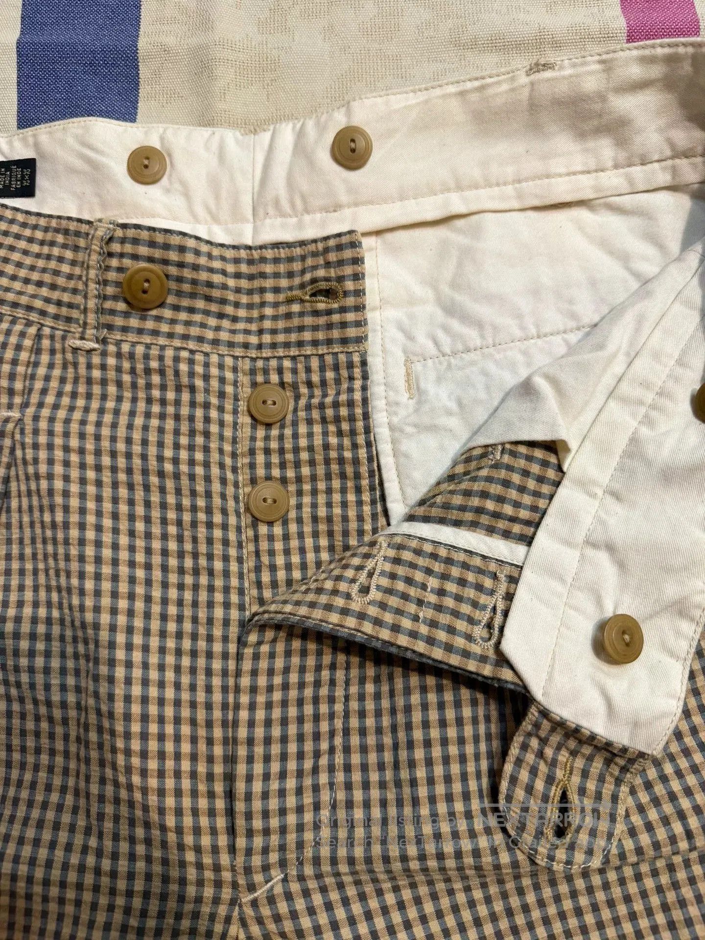 RRL Ralph Lauren RRL Seersucker Double Pleat Casual Pants. Size US 32 / EU 48 - 5 Thumbnail