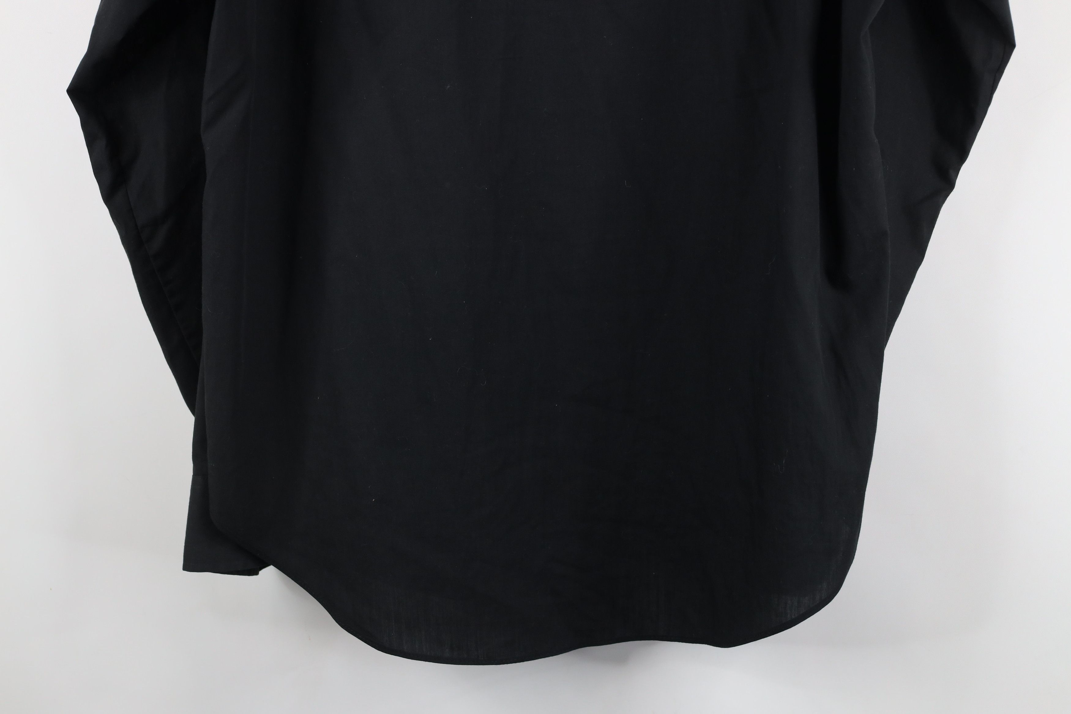 Vintage Vintage 70s Streetwear Blank Collared Button Shirt Black USA Size US XL / EU 56 / 4 - 13 Thumbnail