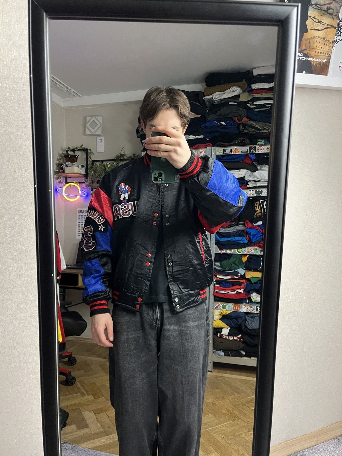 Vintage Vintage Retro Varsity Bomber Jacket USA Los Angeles Cup Rare Size US XL / EU 56 / 4 - 2 Thumbnail