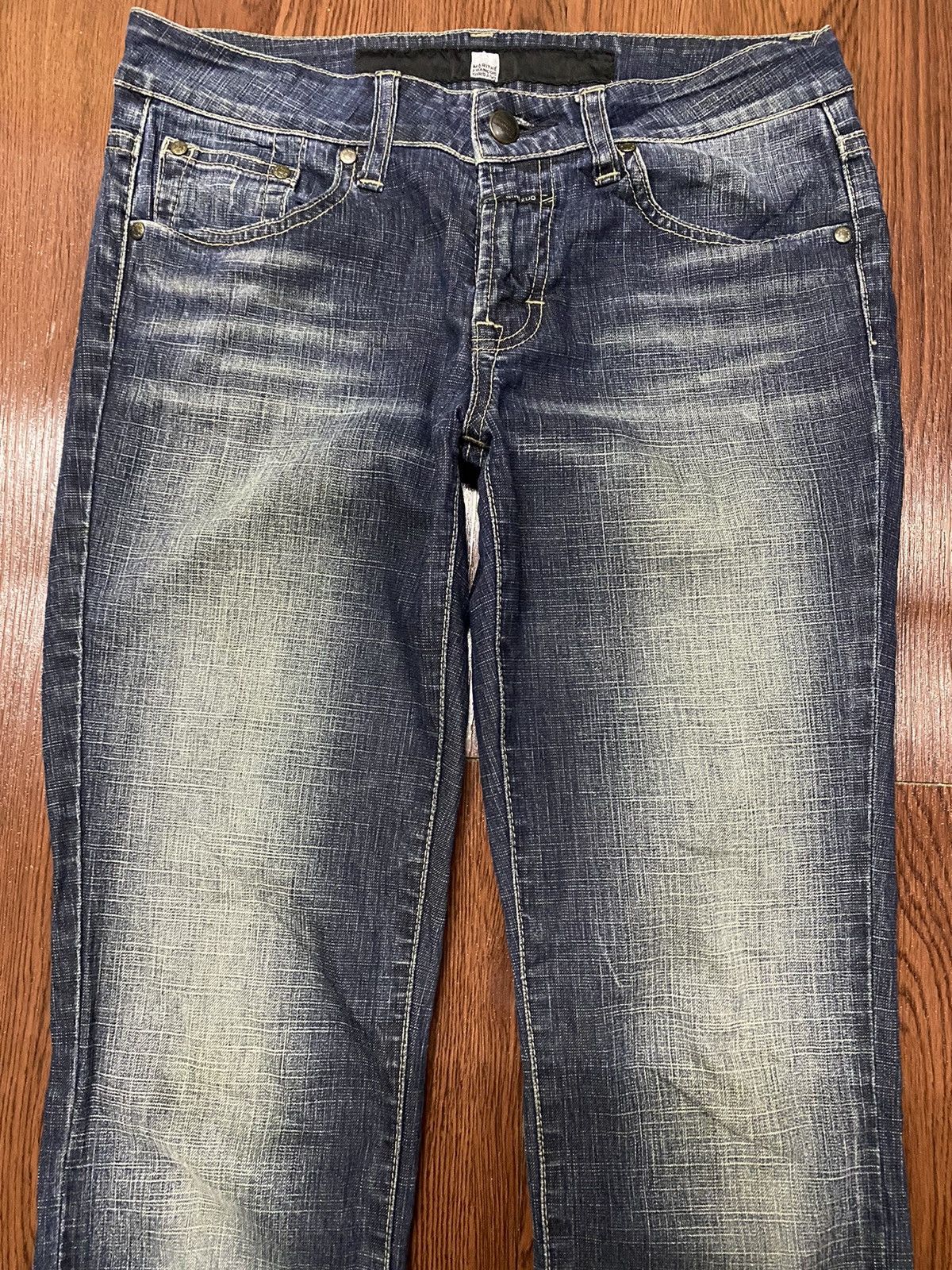 Marithe + Francois Girbaud Vintage Marithe Francois Girbaud Blue Wash Flare style Jeans Size 29" - 3 Thumbnail